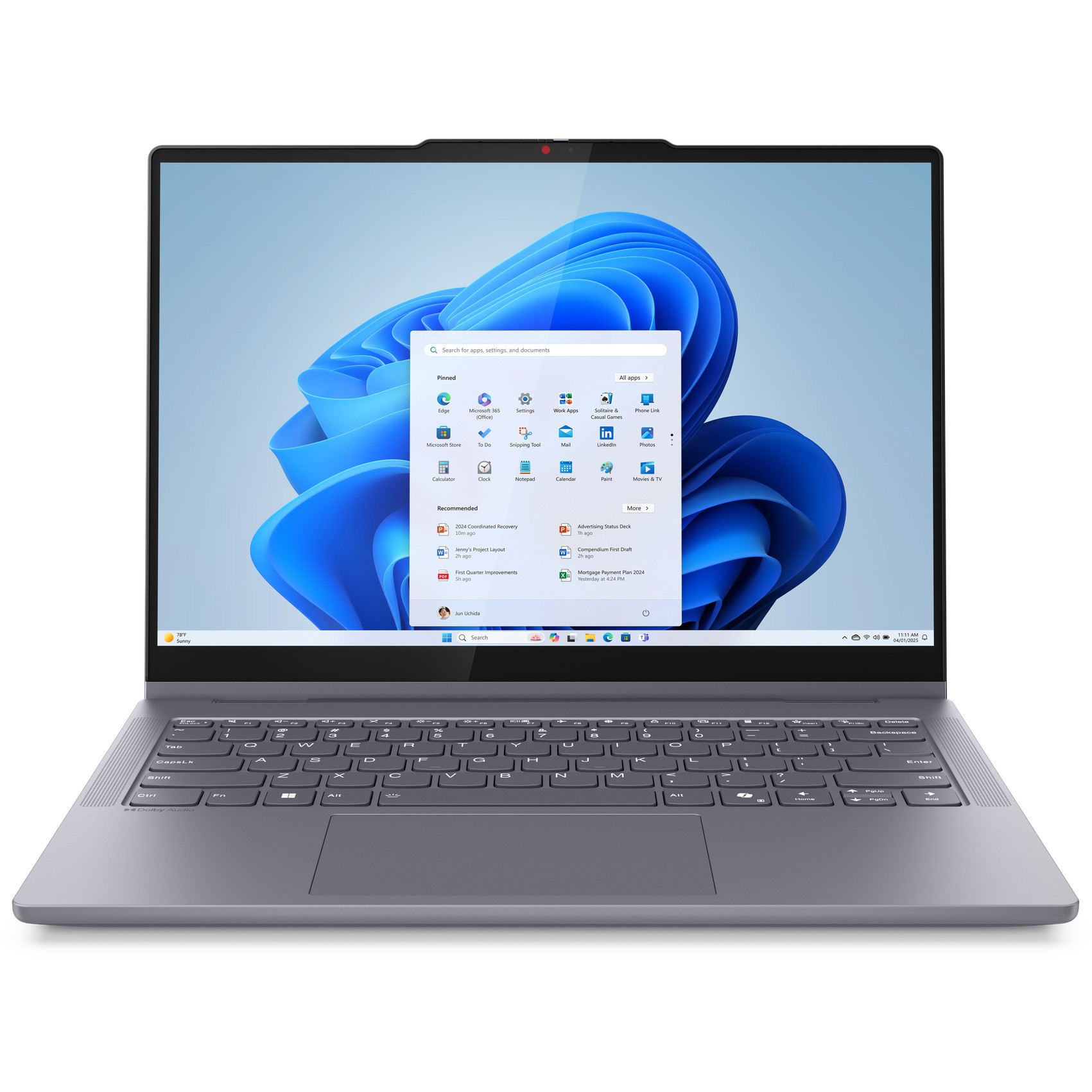 Laptop LENOVO IdeaPad 5 2-in-1 14IAL10 14" WUXGA Touch (Core Ultra 5, 16GB RAM, 512GB SSD, Windows 11) – internacionalna non HR tipkovnica-1