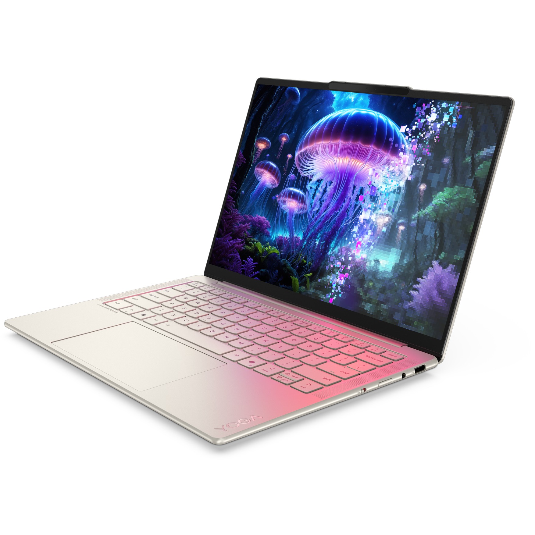 Laptop LENOVO Yoga Slim 7i Aura Edition 14ILL10 (14" WUXGA OLED, Core Ultra 5 226V, 16GB RAM, 512GB SSD, Windows 11, hrvatska tipkovnica, srebrna) – internacionalna non HR tipkovnica-1