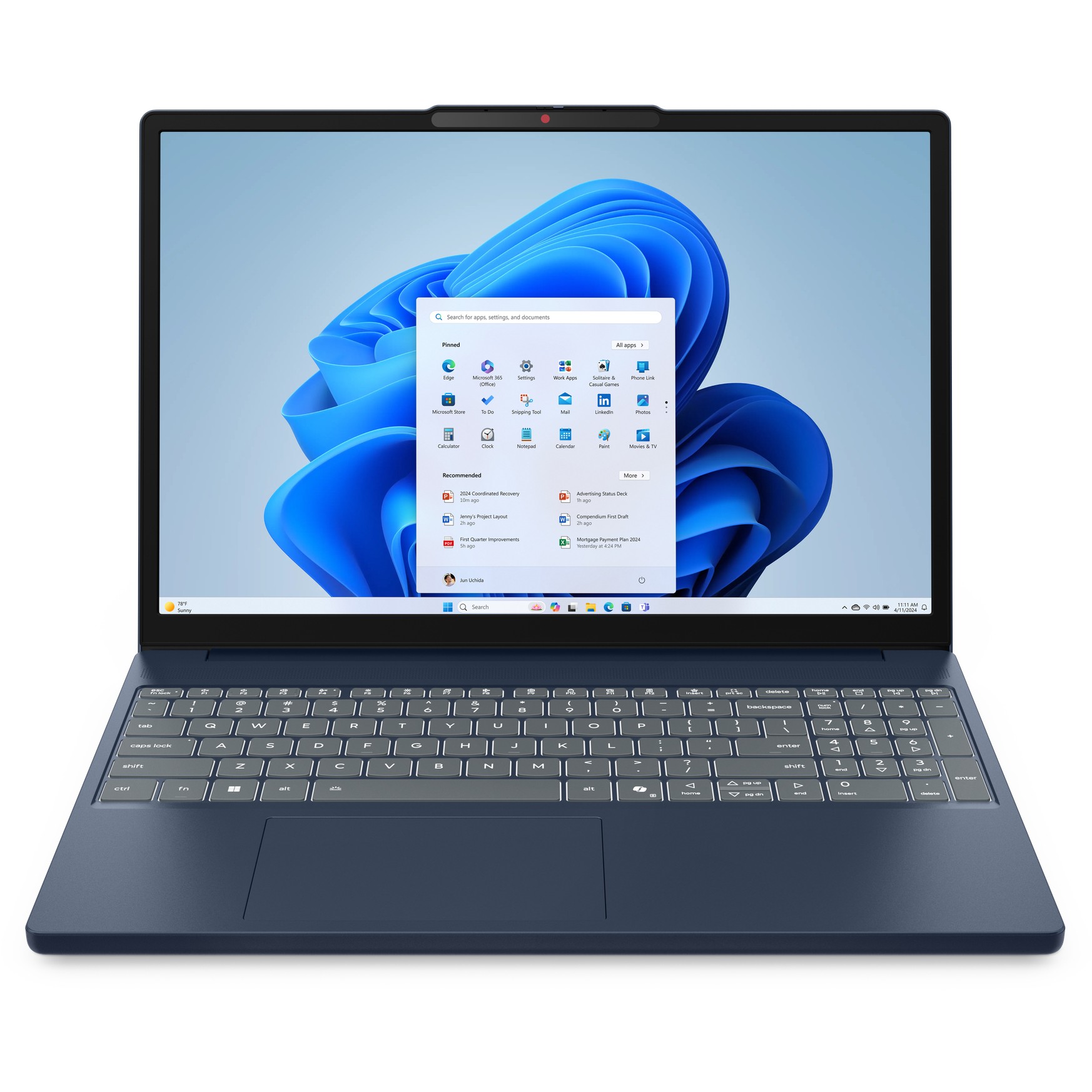 Laptop LENOVO IdeaPad Slim 3 15ARP10 (15" WUXGA, R7-7735HS, 24GB RAM, 1TB SSD, Win11) – internacionalna non HR tipkovnica