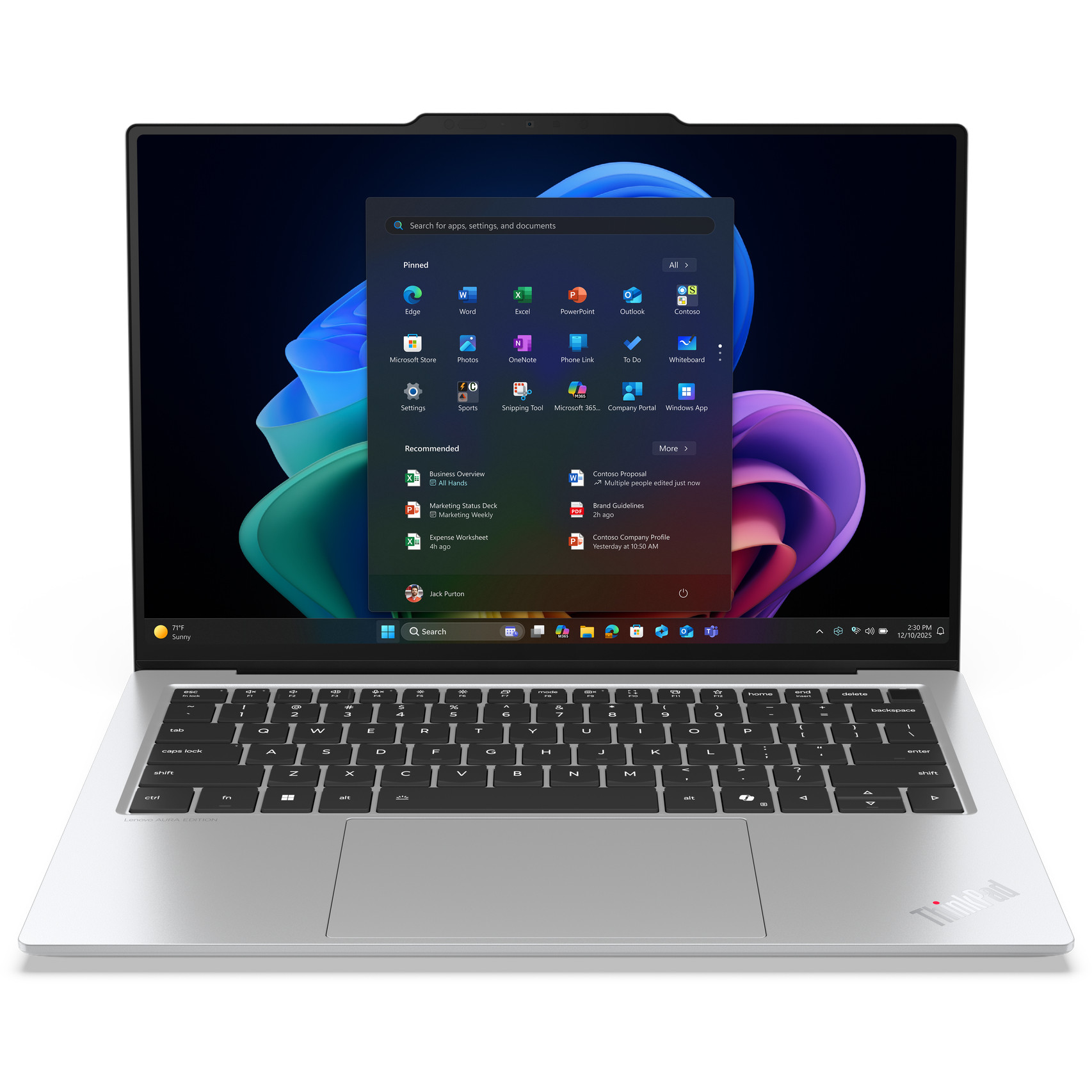 Laptop LENOVO ThinkPad X9 14 G1 (35,56 cm, 2.8K, Intel Core Ultra 7, 32GB RAM, 1TB SSD, UMA, Windows 11 Pro) – internacionalna non HR tipkovnica