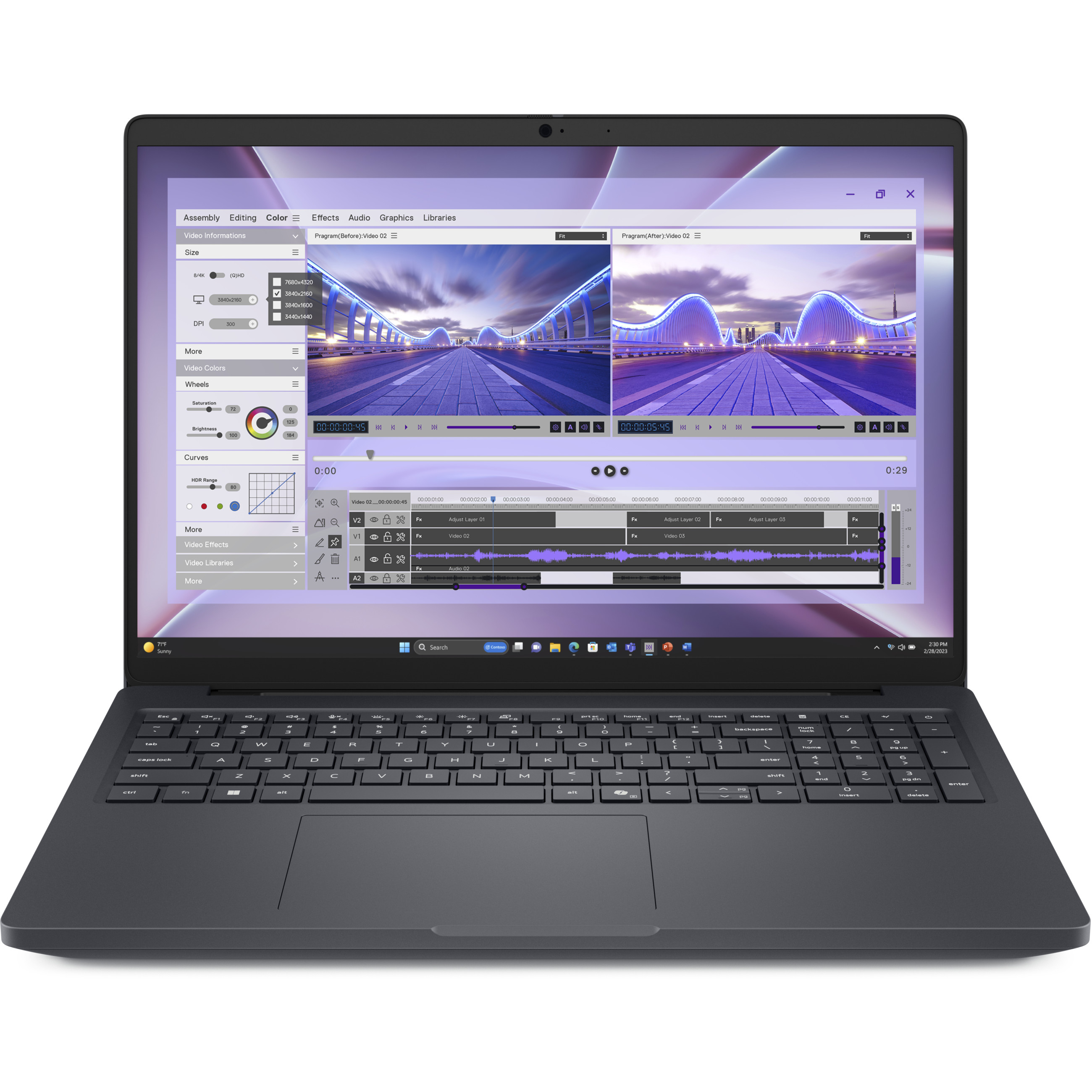 Laptop DELL Pro Max 16 MC16250 U7-265H (16" FHD+, Intel, 16GB RAM, 512GB SSD, Nvidia RTX 500, W11 Pro) – internacionalna non HR tipkovnica-1
