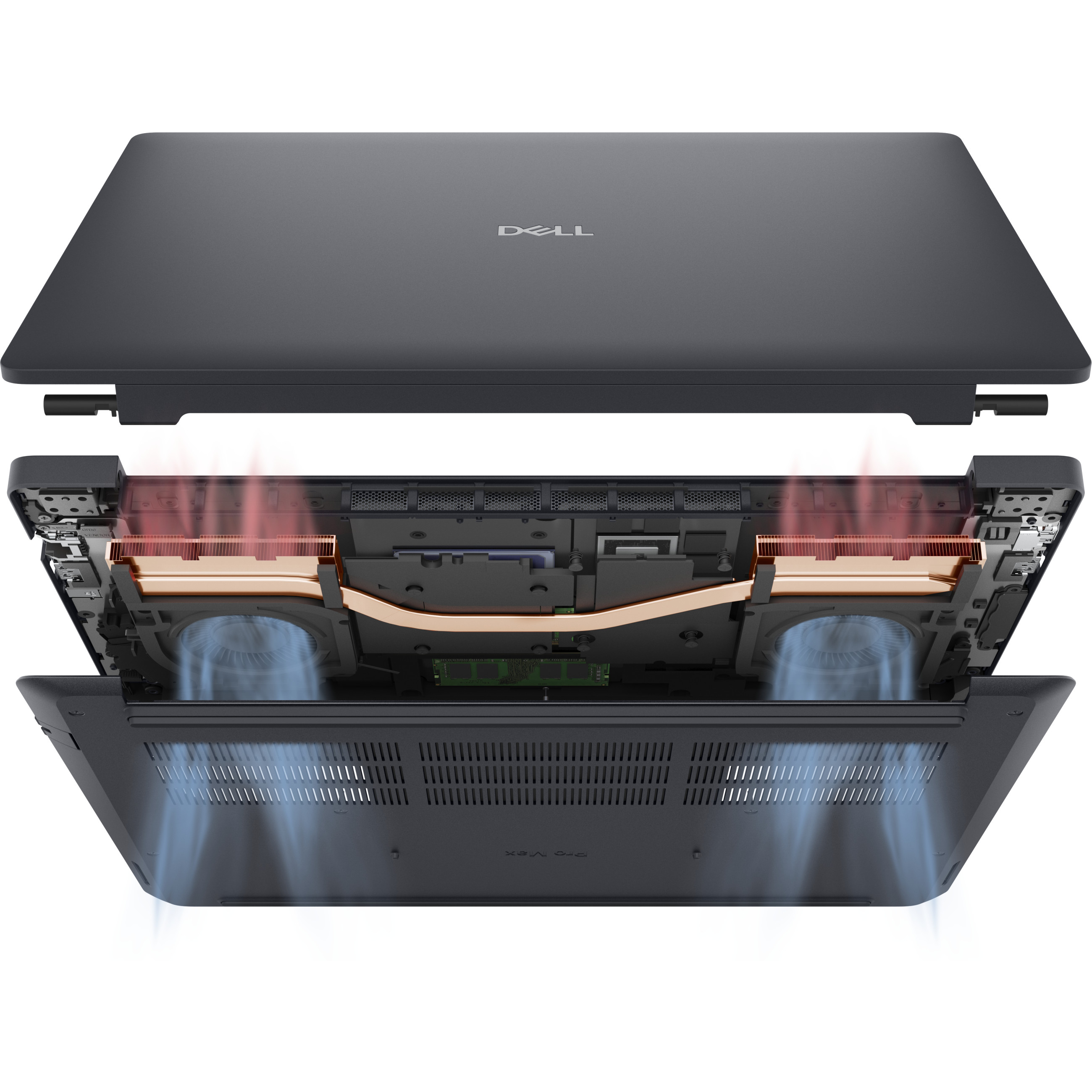 Laptop DELL Pro Max 16 MC16250 U7-265H (16" FHD+, Intel, 16GB RAM, 512GB SSD, Nvidia RTX 500, W11 Pro) – internacionalna non HR tipkovnica-2