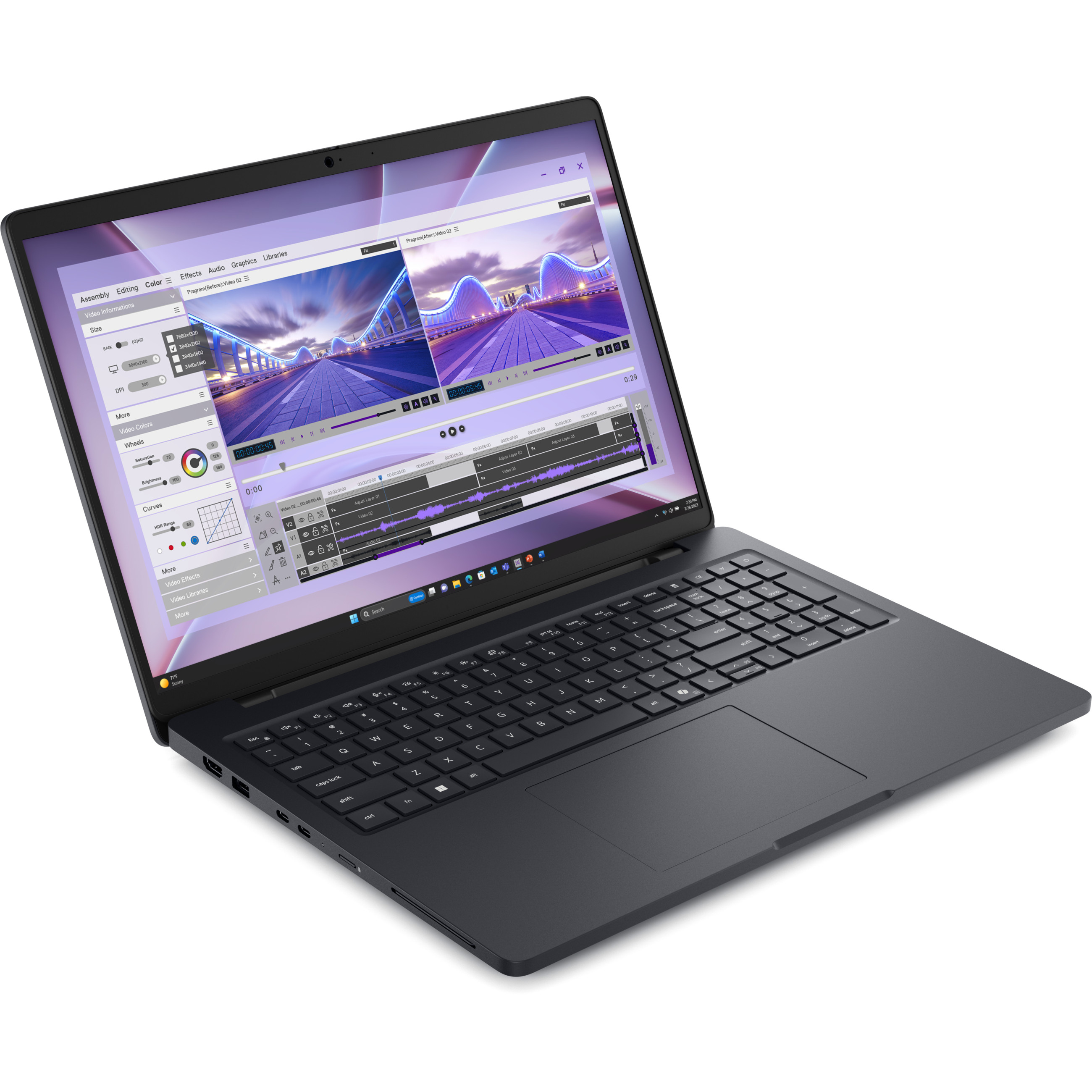 Laptop DELL Pro Max 16 MC16250 U7-265H (16" FHD+, Intel, 16GB RAM, 512GB SSD, Nvidia RTX 500, W11 Pro) – internacionalna non HR tipkovnica-3