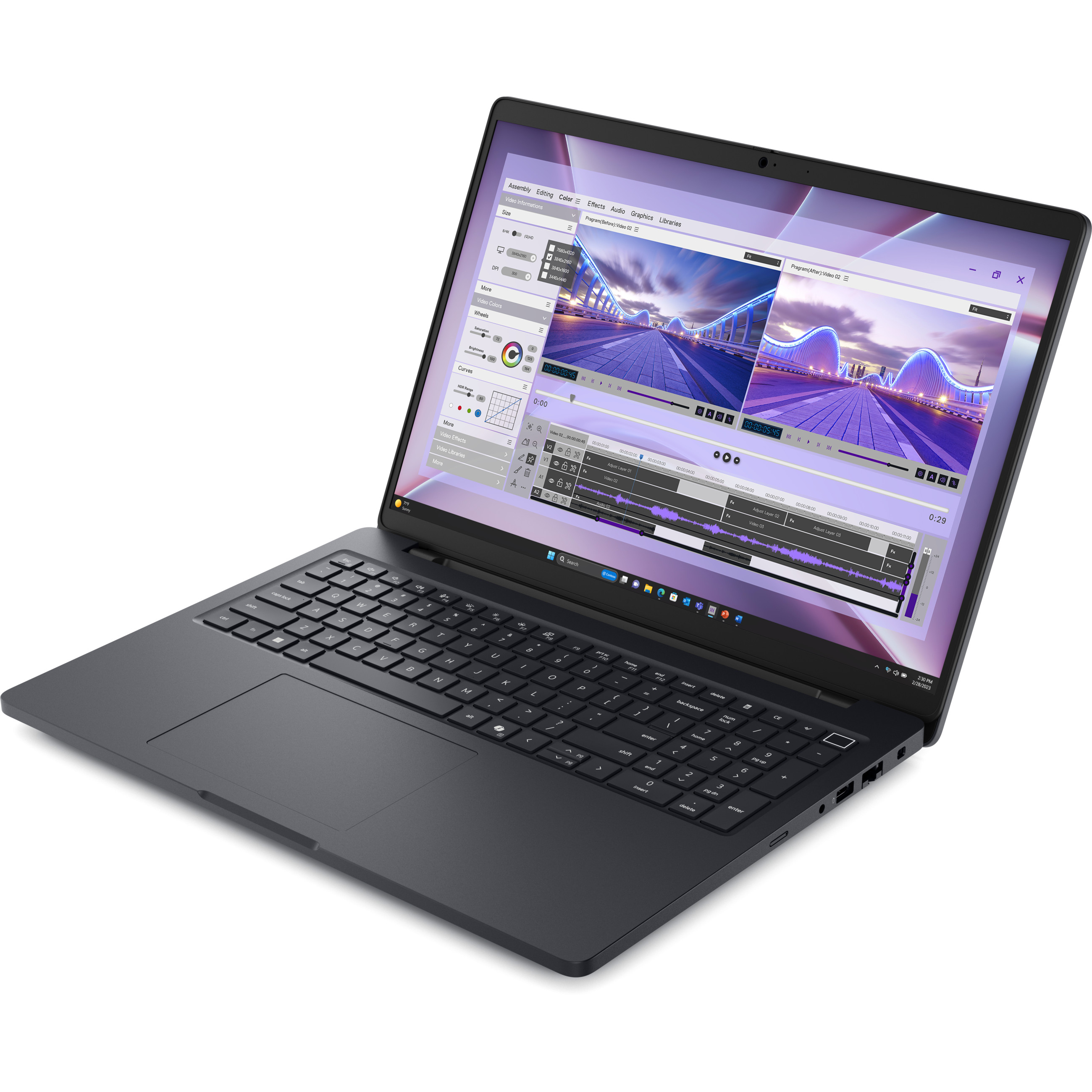 Laptop DELL Pro Max 16 MC16250 U7-265H (16" FHD+, Intel, 16GB RAM, 512GB SSD, Nvidia RTX 500, W11 Pro) – internacionalna non HR tipkovnica-4