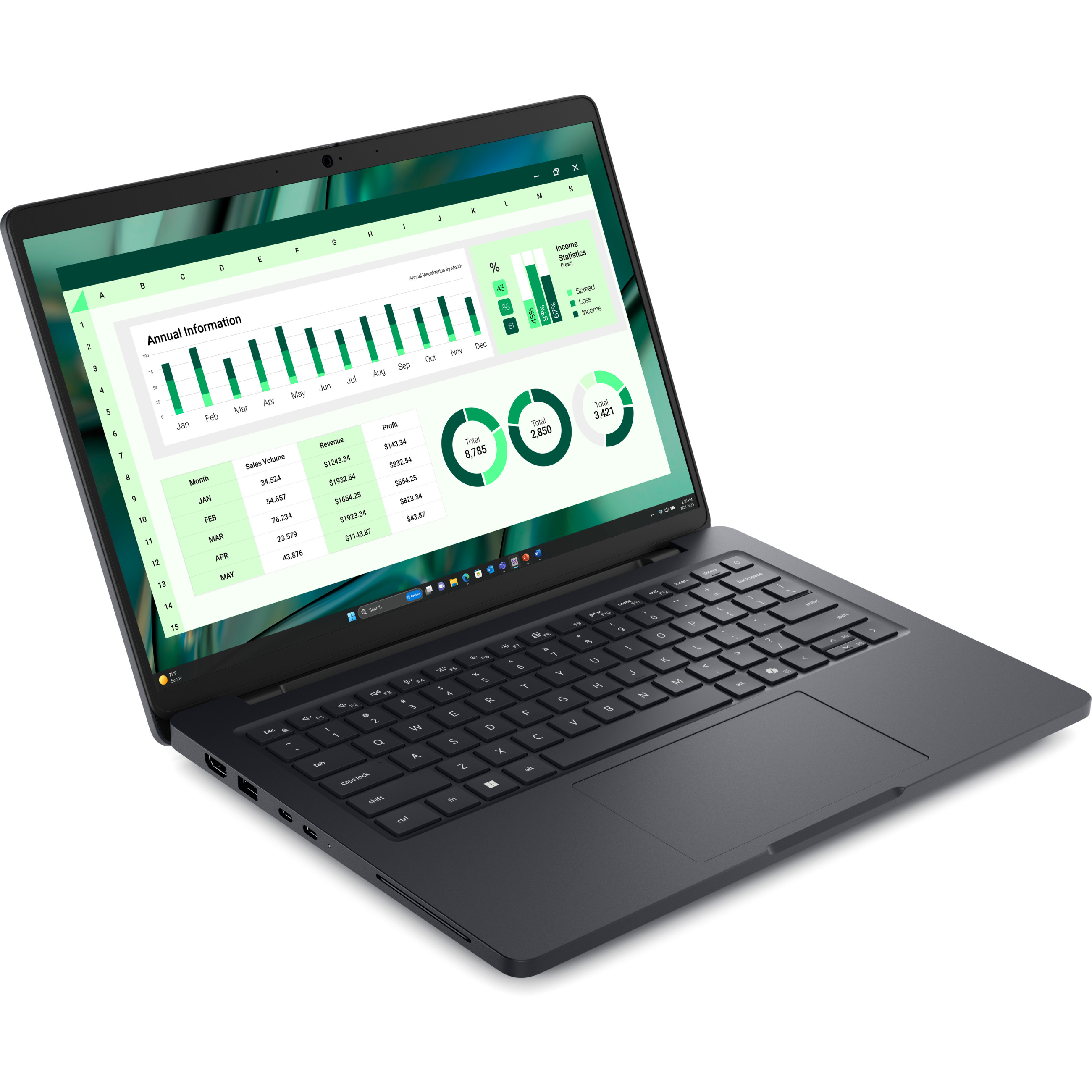 Laptop DELL Pro Max 14 MC14250 U7-265H (14" FHD+, Intel Core i7, 16GB RAM, 512GB SSD, Windows 11 Pro, hrvatska tipkovnica) – internacionalna non HR tipkovnica-1