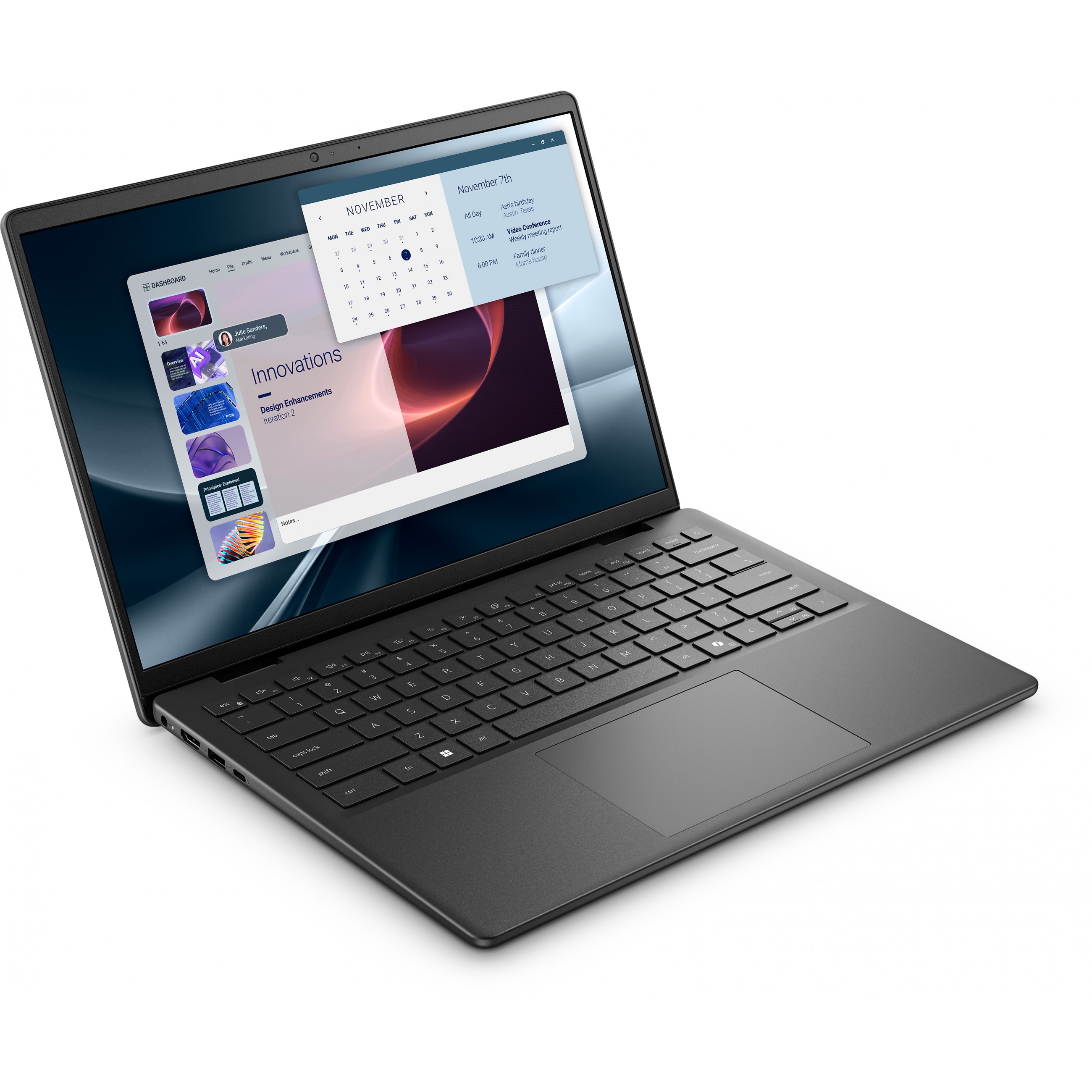 Laptop DELL Pro 14 Essential PV14255 (14" FHD+, AMD AI5 330, 16GB RAM, 512GB SSD, AMD Radeon, W11 Pro) – internacionalna non HR tipkovnica-1