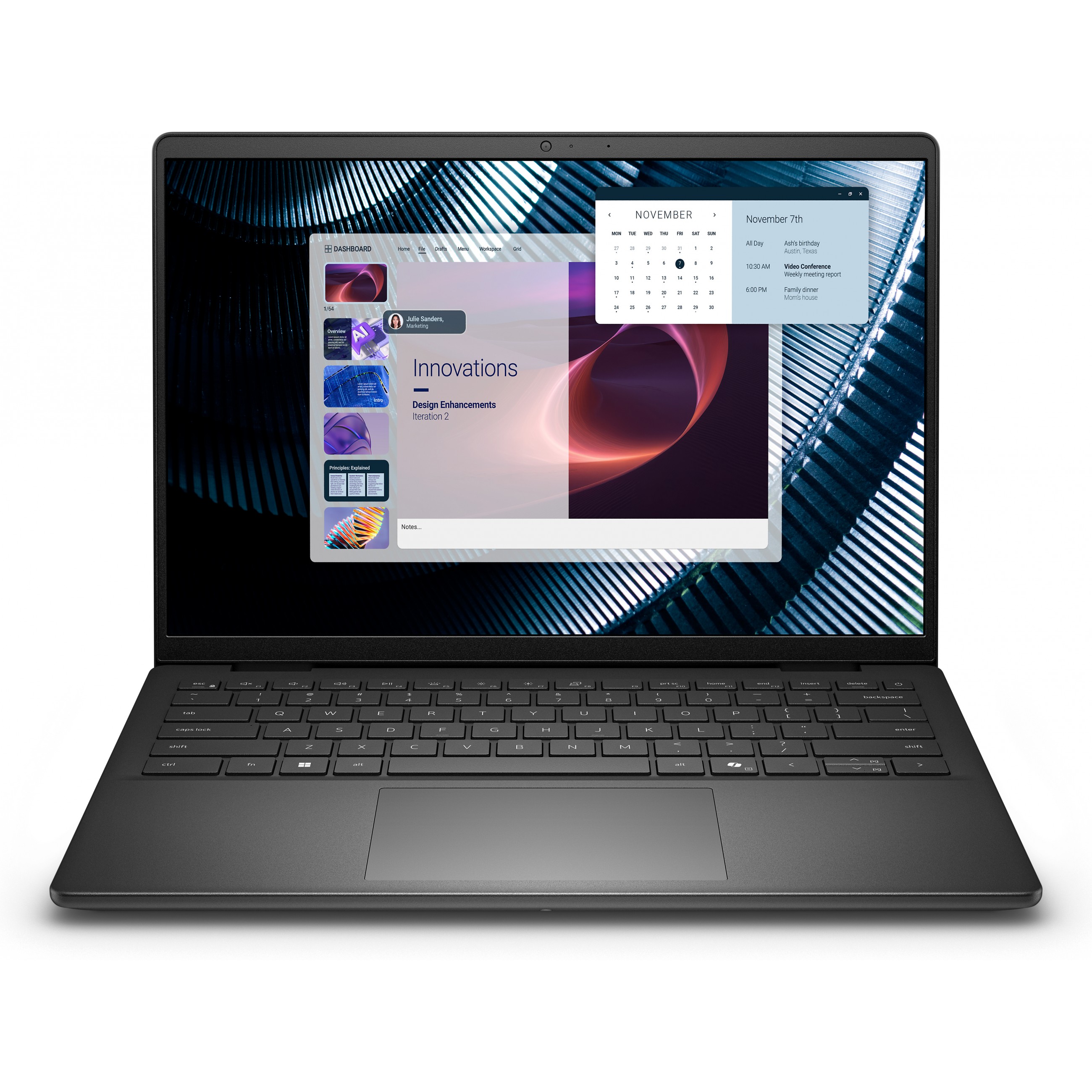 Laptop DELL Pro 14 Essential PV14250 C7-150U (14" FHD+, Intel procesor, 16GB RAM, 1TB SSD, Windows 11 Pro, crna) – internacionalna non HR tipkovnica-0