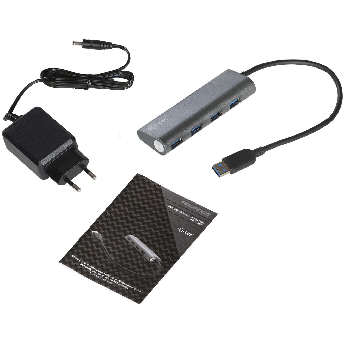 USB HUB I-TEC D I-TEC USB 3.0 Metal punjenje HUB 4x USB Ladeport-4