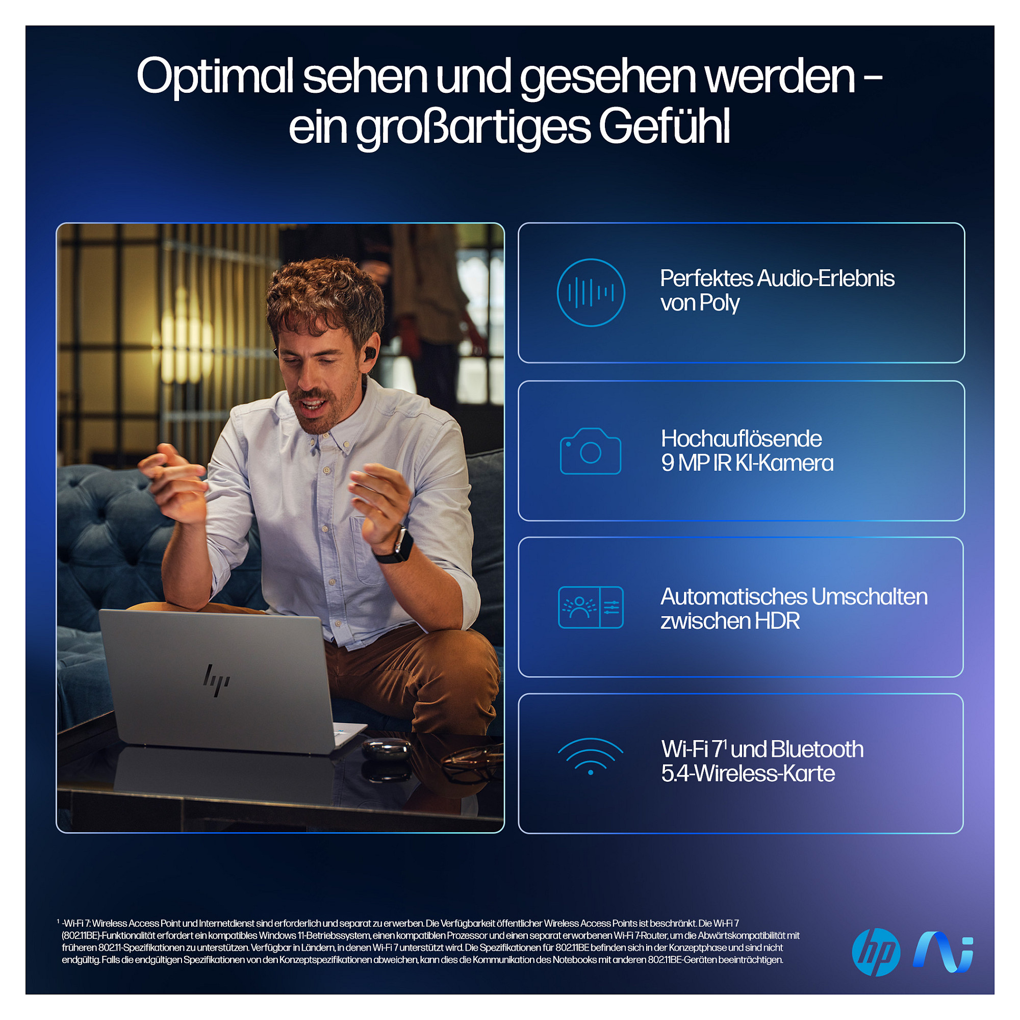 Laptop HP OMNIBOOK ULTRA 14-FD0099NG (35,6 cm, 14"), AMD Ryzenâ„¢ AI 9 HX 375 – internacionalna non HR tipkovnica-11