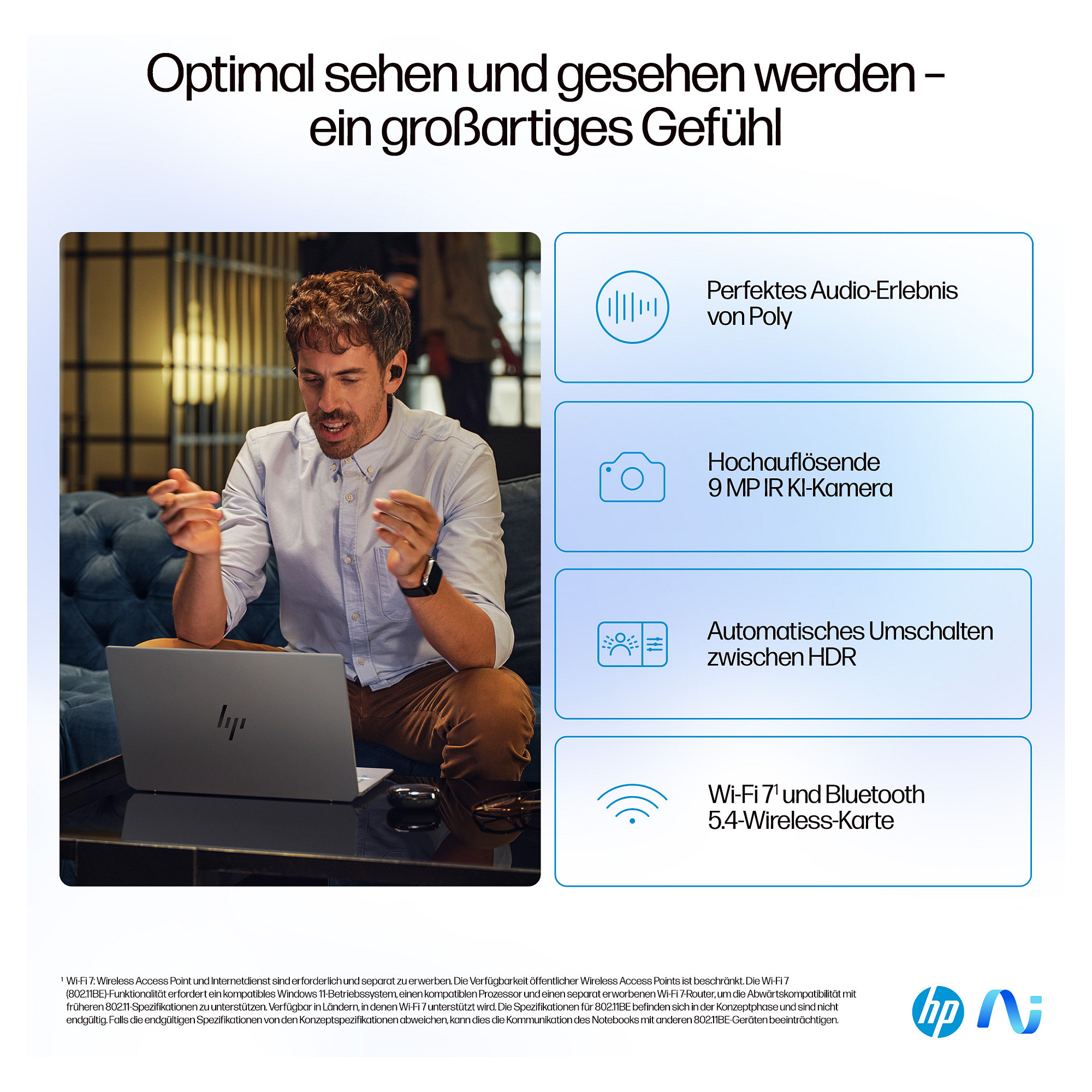 Laptop HP OMNIBOOK ULTRA 14-FD0099NG (35,6 cm, 14"), AMD Ryzenâ„¢ AI 9 HX 375 – internacionalna non HR tipkovnica-14