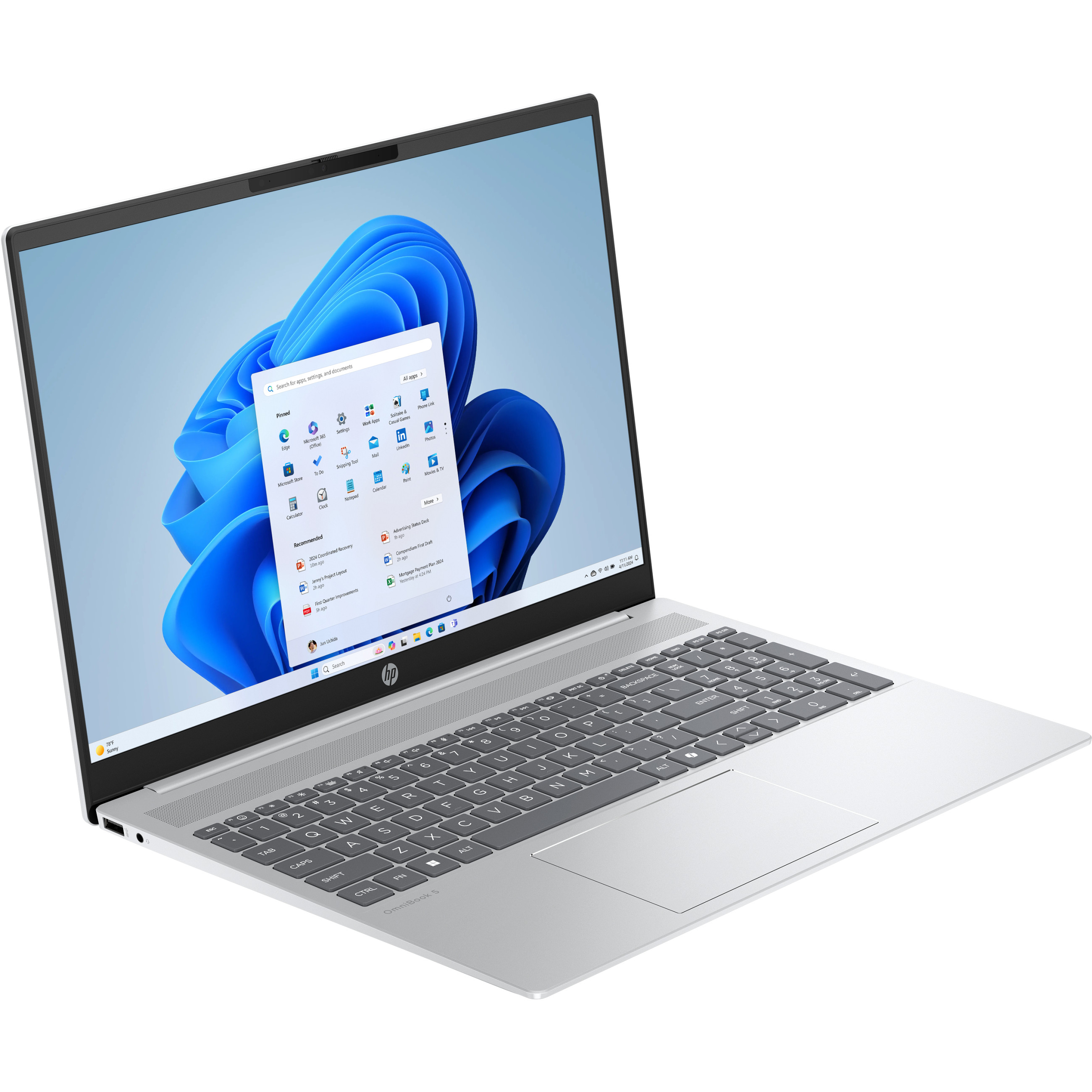 Laptop HP OmniBook 5 AI 16" 2K Core Ultra 5 225U (16GB RAM, 512GB SSD, Windows 11 Home) – internacionalna non HR tipkovnica-1