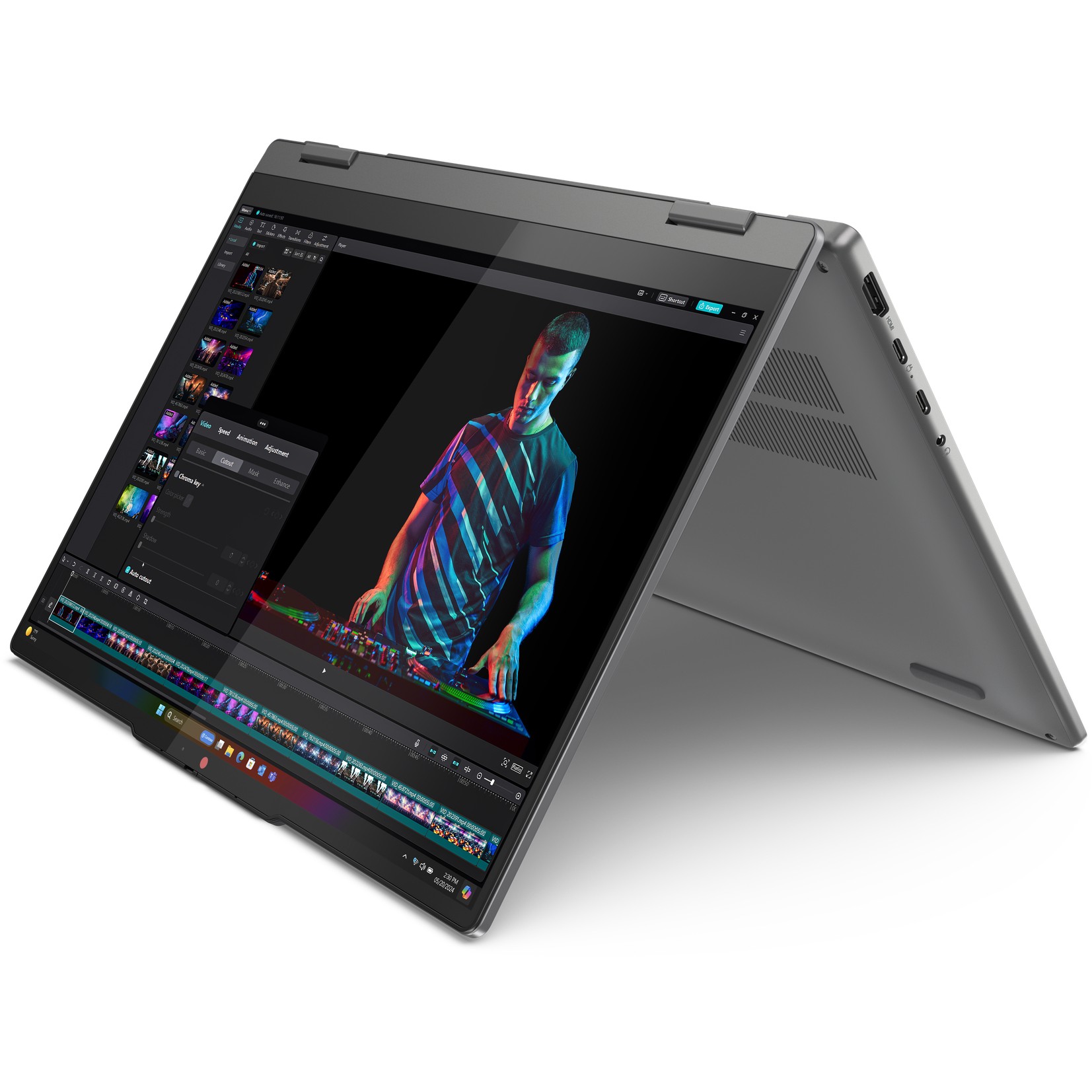 Laptop LENOVO IdeaPad 5 2-in-1 14Q8X9 (14" WUXGA OLED, Snapdragon® X Plus, 16GB RAM, 1TB SSD, Windows 11, hrvatska tipkovnica) – internacionalna non HR tipkovnica-14