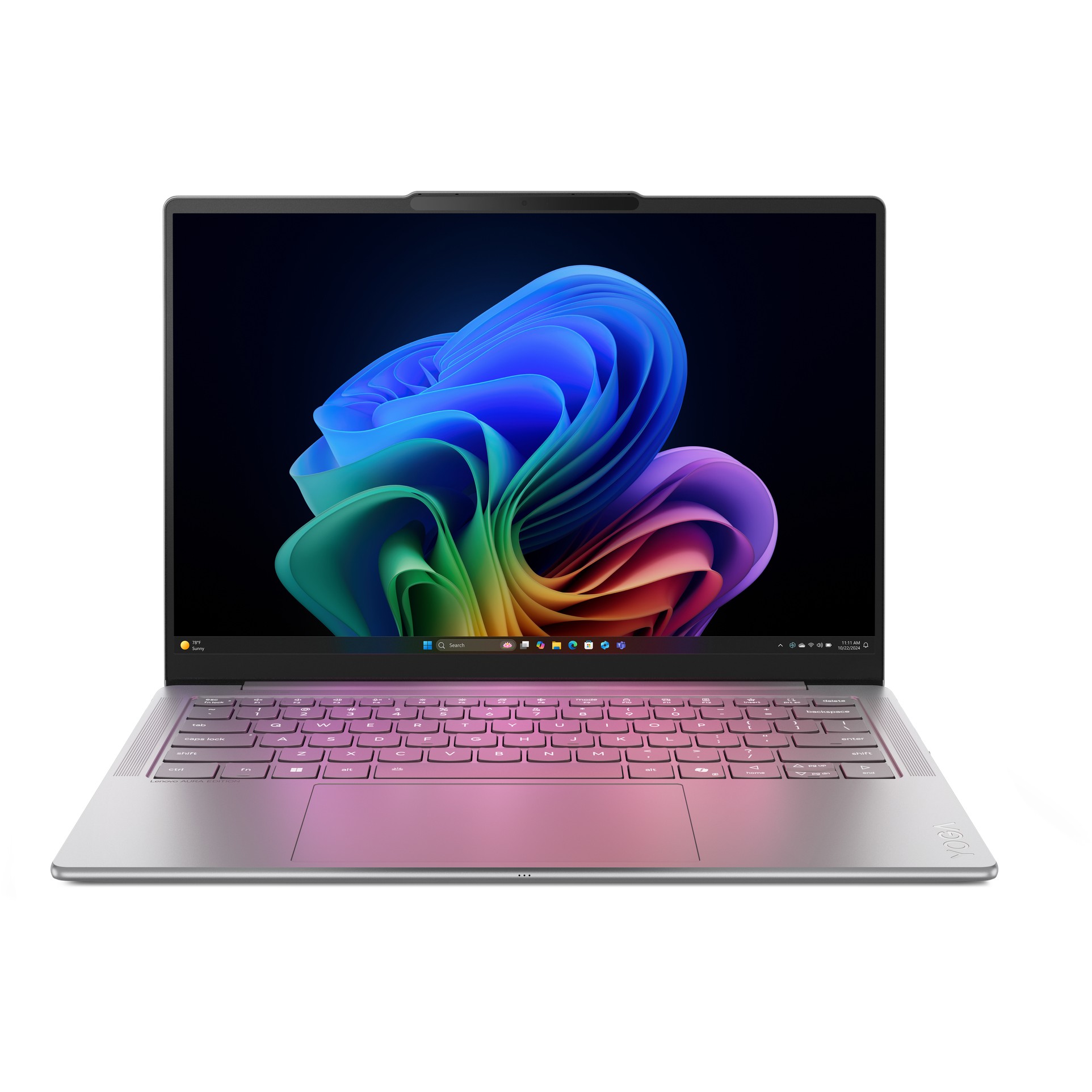 Laptop LENOVO Yoga Slim 7 Aura Edition 14ILL10 (14" WUXGA OLED, Core Ultra 5 226V, 16GB RAM, 512GB SSD, Windows 11, hrvatska tipkovnica) – internacionalna non HR tipkovnica