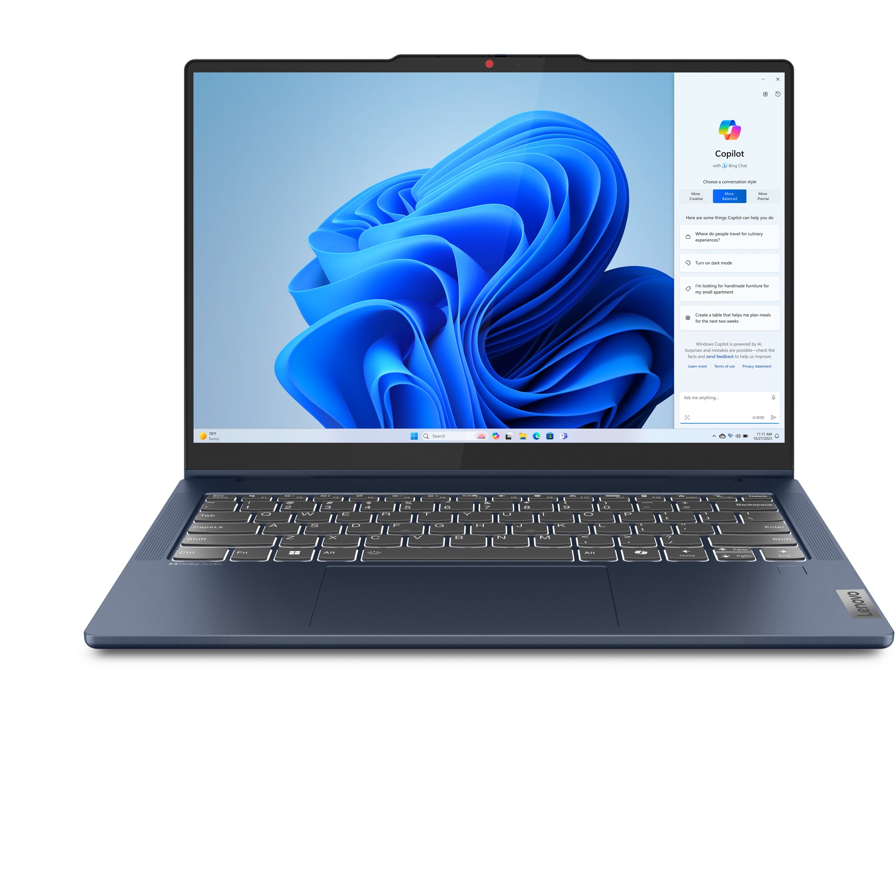 Laptop LENOVO IdeaPad 5 14IRH9 (14 inch, 1920x1080, Intel Core i5, 16GB RAM, 512GB SSD, Intel Iris Xe, Windows 11, hrvatska tipkovnica, srebrna) – internacionalna non HR tipkovnica