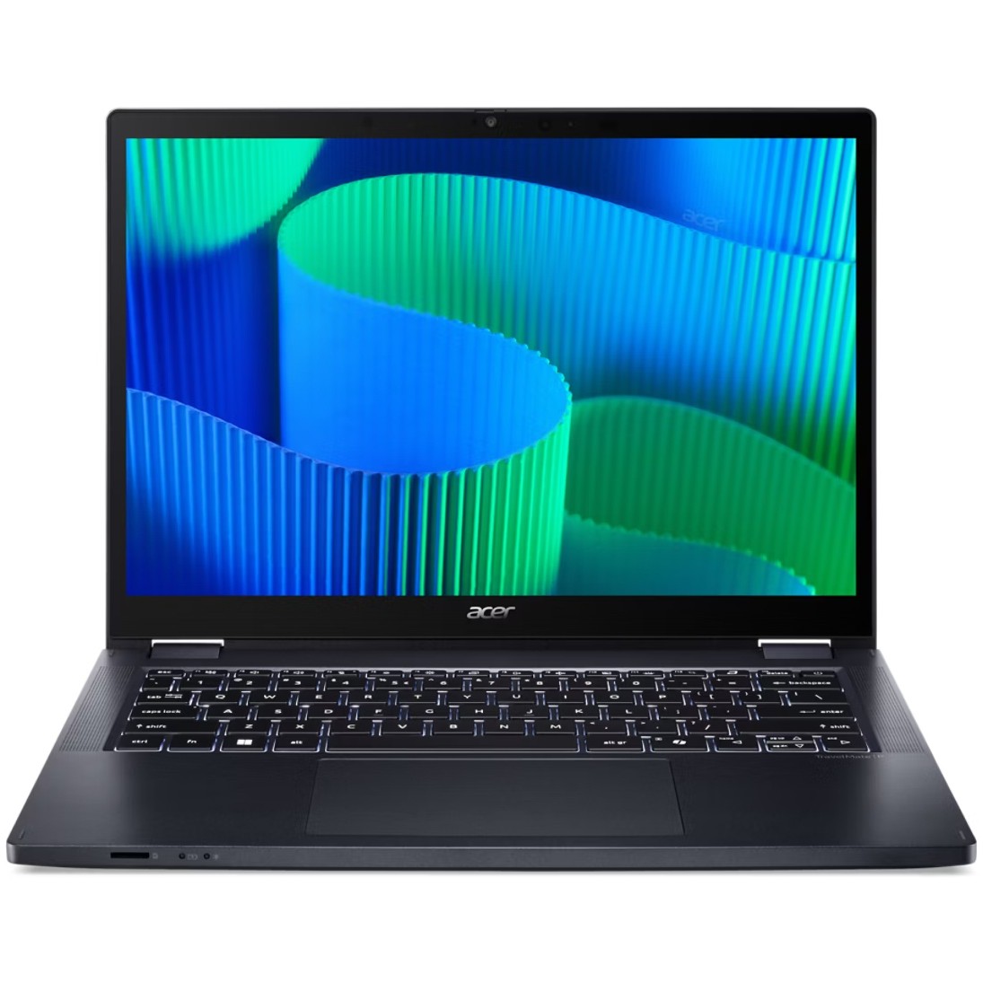 Laptop ACER TravelMate P4 Spin 1610 7-155U (16" FHD, Intel i7, 16GB RAM, 512GB SSD, LTE, Windows 11 Pro, hrvatska tipkovnica, srebrna) – internacionalna non HR tipkovnica-1