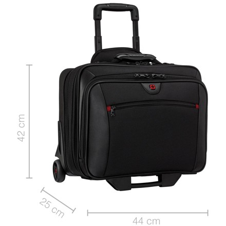 Trolley WENGER Potomac 43,2cm 17 Zoll crna boja (s uklonjivom torbom za prijenosno računalo 40,6cm 16 Zoll)-4