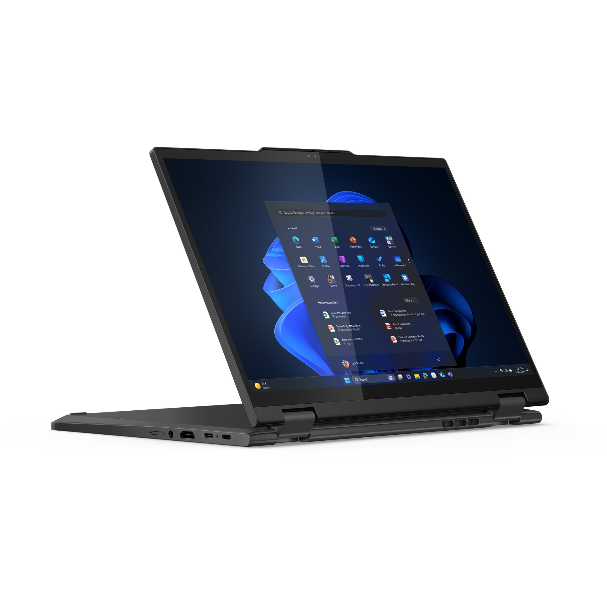 Laptop LENOVO ThinkPad T14s 2-in-1 G1 CU7 255U (14" FHD, i7, 32GB RAM, 1TB SSD, W11P) – internacionalna non HR tipkovnica-1