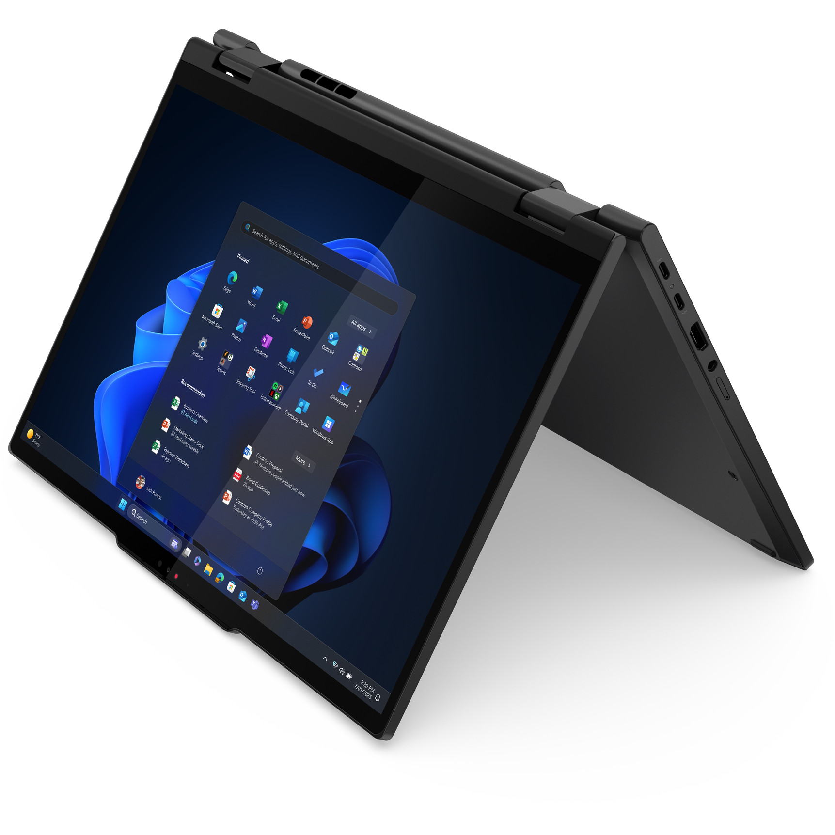 Laptop LENOVO ThinkPad T14s 2-in-1 G1 CU7 255U (14" FHD, i7, 32GB RAM, 1TB SSD, W11P) – internacionalna non HR tipkovnica-2