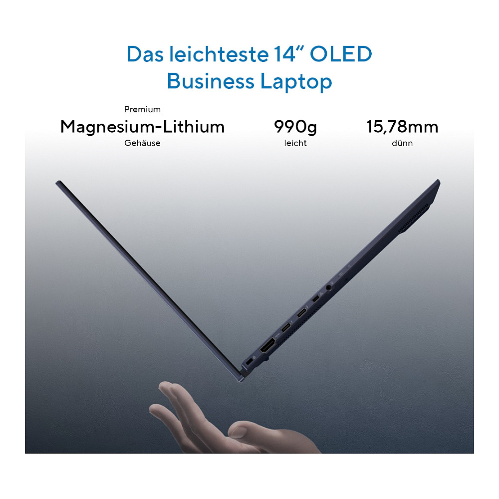 Laptop ASUS ExpertBook B9 14" C7-150U (14" FHD, Intel Core i7, 16GB RAM, 512GB SSD, Intel Iris Xe, Windows 11 Pro, hrvatska tipkovnica, srebrna) – internacionalna non HR tipkovnica-21