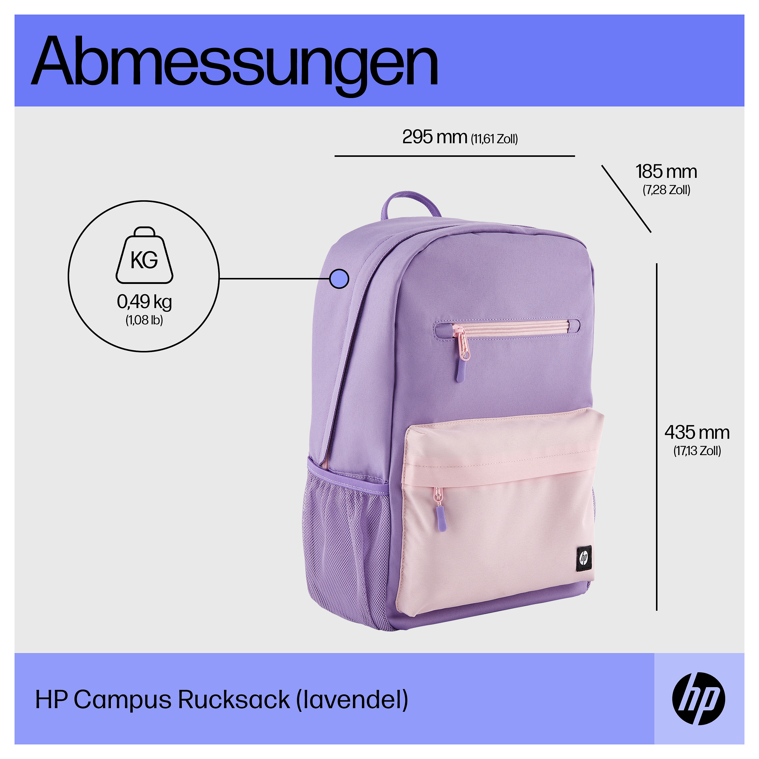 Ruksak HP CAMPUS Lavender-9