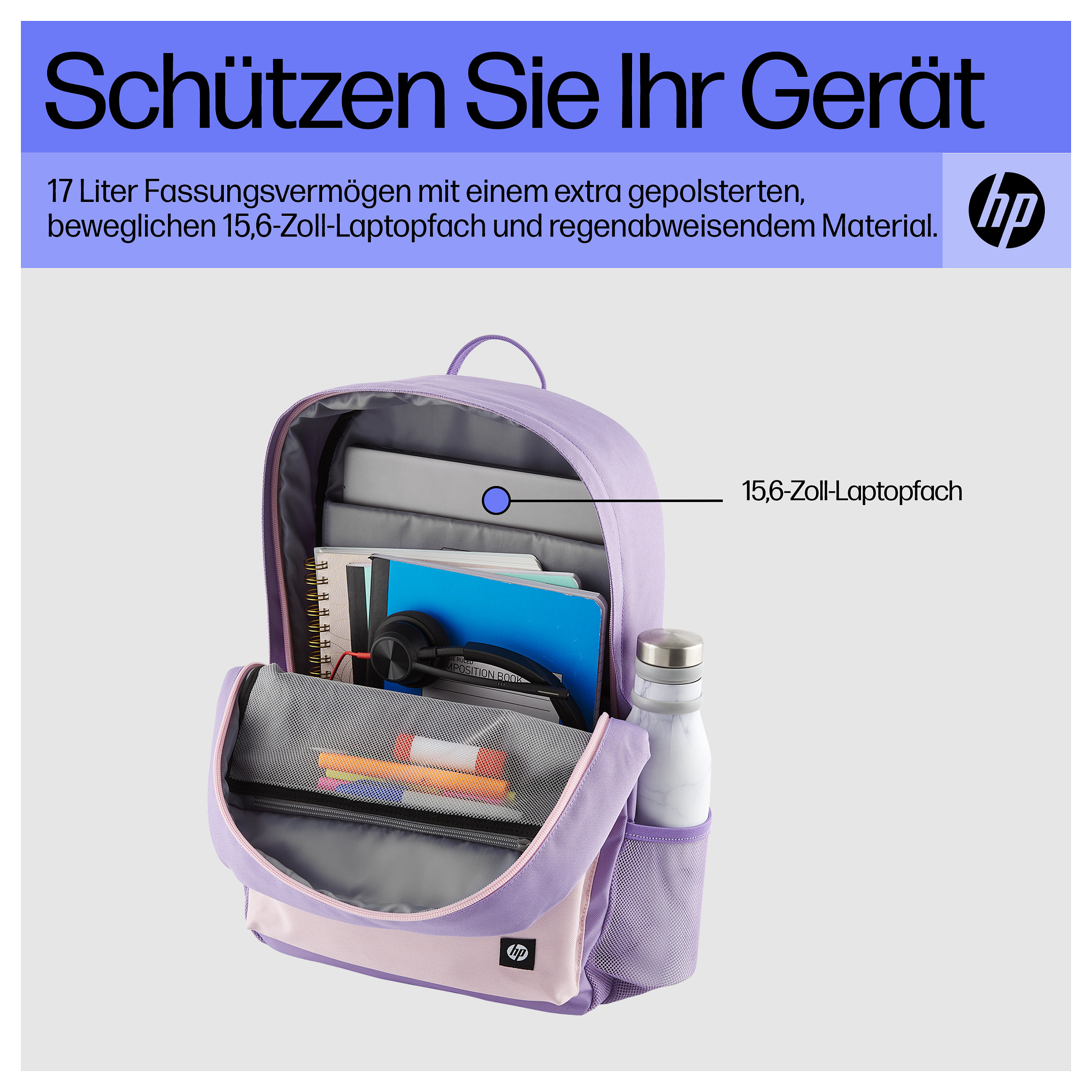 Ruksak HP CAMPUS Lavender-11