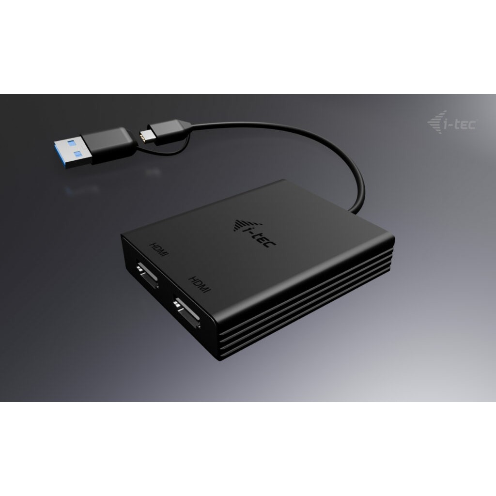 Adapter I-TEC USB-A/C 2X HDMI-3