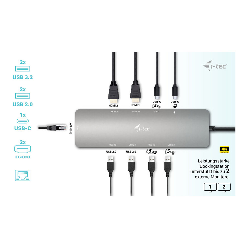 Docking stanica I-TEC Metal Nano (usb-c, 2x hdmi)-8