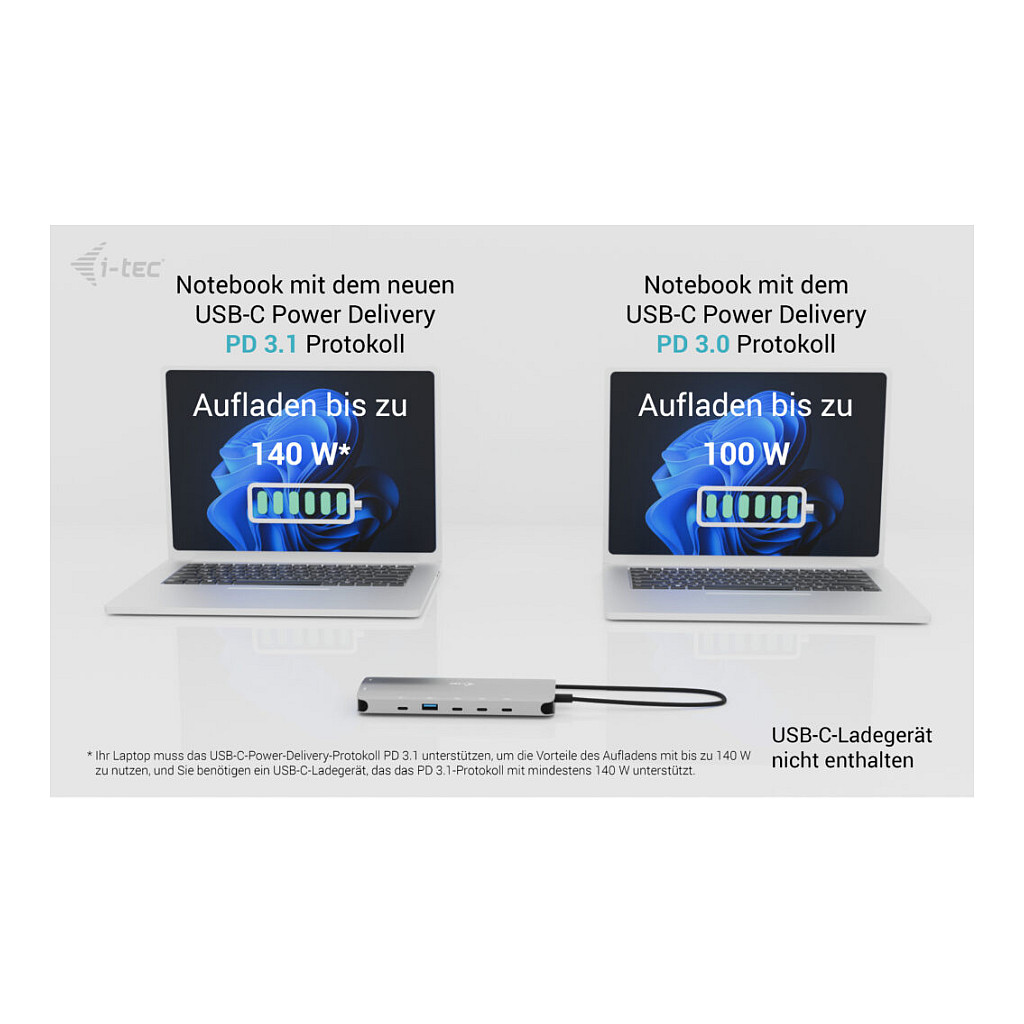 Docking Station I-TEC USB-C Metal Nano 3x Display 2x HDMI 1x USB-C video LAN Audio-10