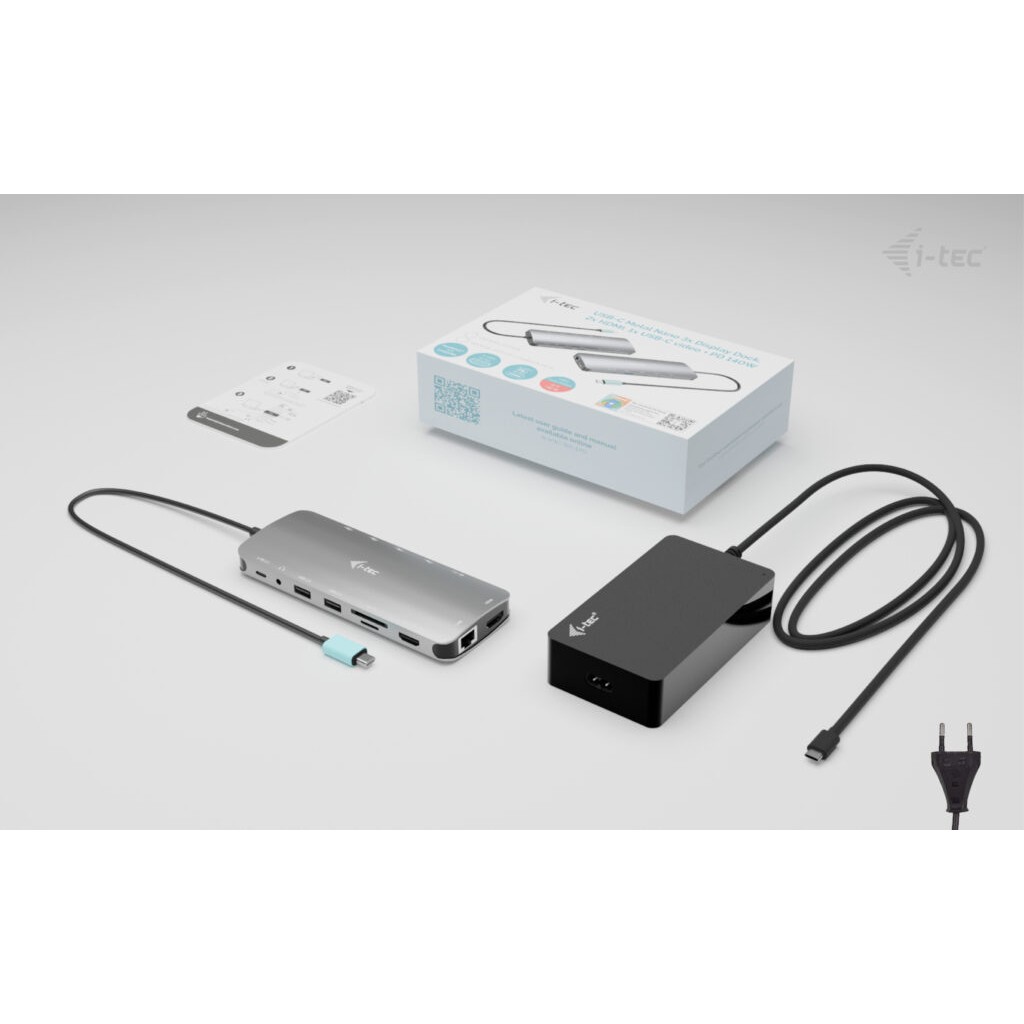 Docking Station I-TEC USB-C Metal Nano 3x Display 2x HDMI 1x USB-C video LAN Audio-5