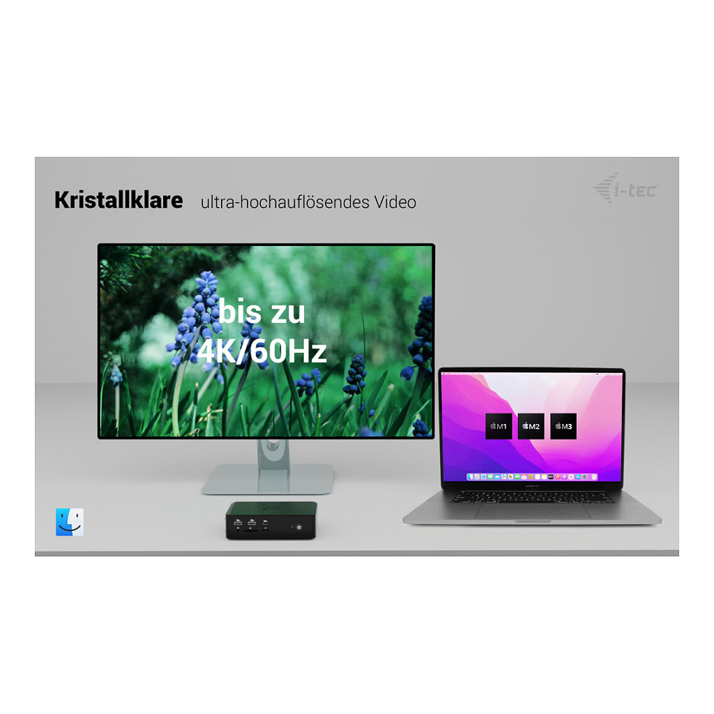Adapter I-TEC Thunderbolt 5 Quattro Display DS 2xTB5 2xHDMI 1x2.5GLAN 1xAudio/Mic 1xUSB-C Gen2-5