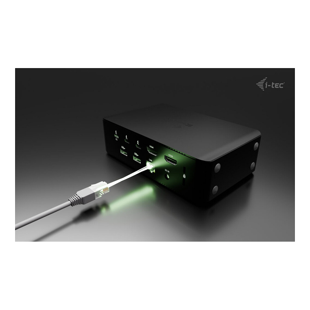 Adapter I-TEC Thunderbolt 5 Quattro Display DS 2xTB5 2xHDMI 1x2.5GLAN 1xAudio/Mic 1xUSB-C Gen2-9