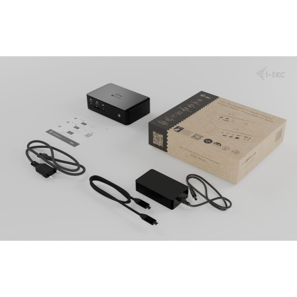 Adapter I-TEC Thunderbolt 5 Quattro Display DS 2xTB5 2xHDMI 1x2.5GLAN 1xAudio/Mic 1xUSB-C Gen2-3