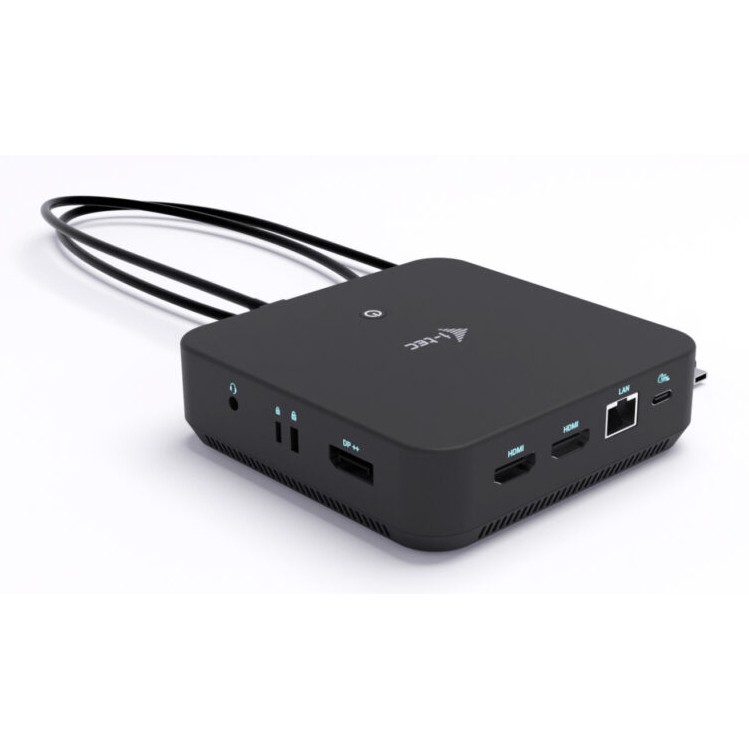 Adapter I-TEC USB-C DS 2 x HDMI 1x DP 1x GLAN 1x USB-C 3.2 3x USB-A 3.2 2x USB 2.0 1x 3.5mm Audio-2