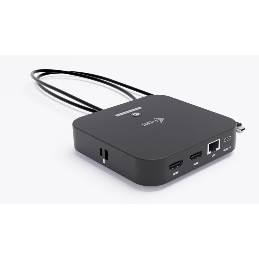 Adapter I-TEC USB-C Dual HDMI DS 2xHDMI 1xGLAN 2xUSB-A 3.2 2xUSB 2.0 1xUSB-C Gen2 1xUSB-C Gen1 k 1x100W USB-C PD+punjač 100W-1