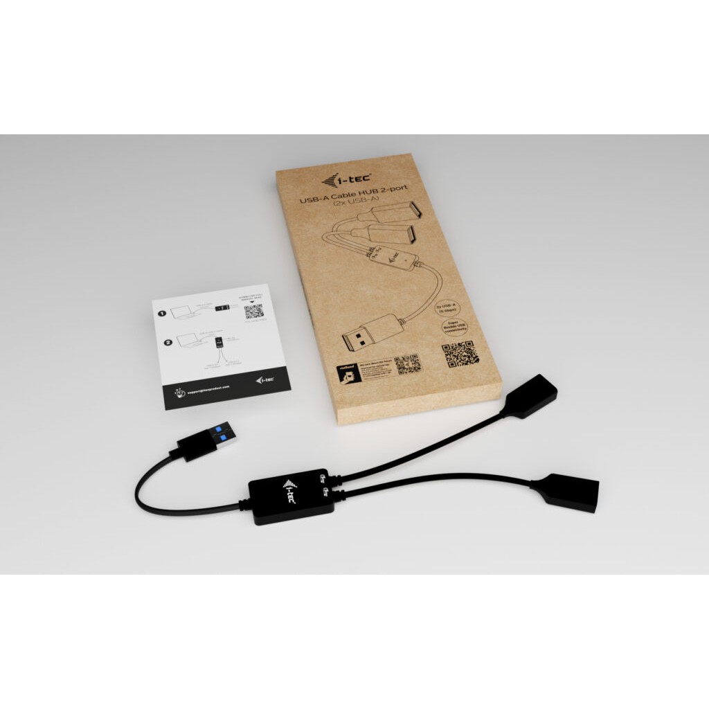 HUB I-TEC USB-A Cable 2 port 2x USB-A 3.2 Gen 1-1