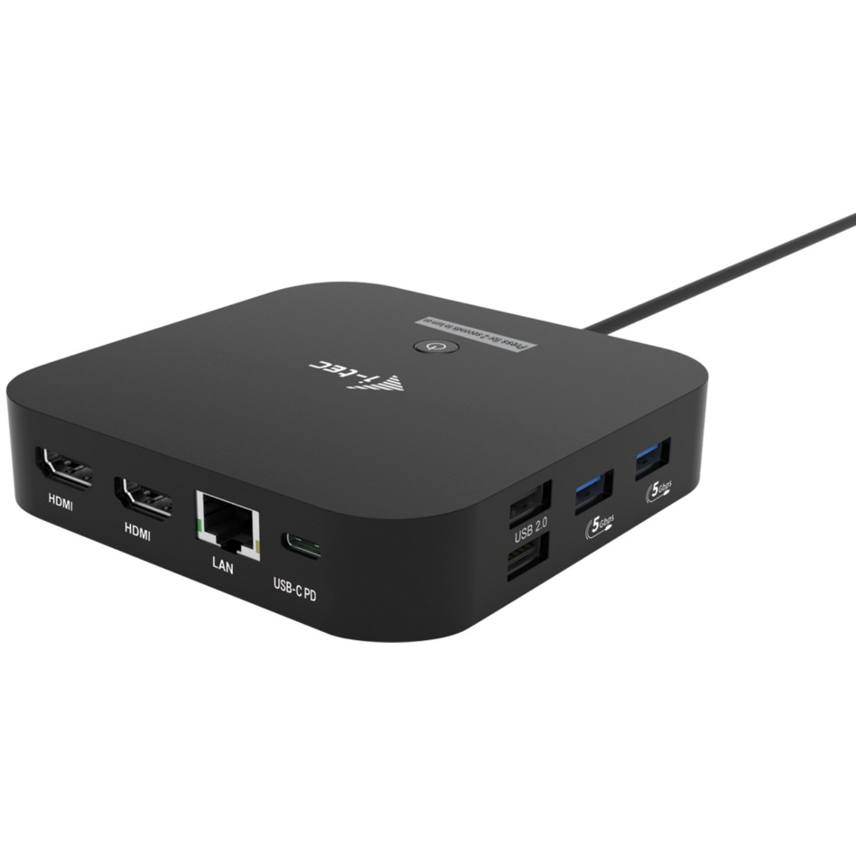 Adapter I-TEC USB-C Dual HDMI DS 2x HDMI 1x GLAN 2x USB-A 3.2 2x USB 2.0 1x USB-C Gen2 1x USB-C-0