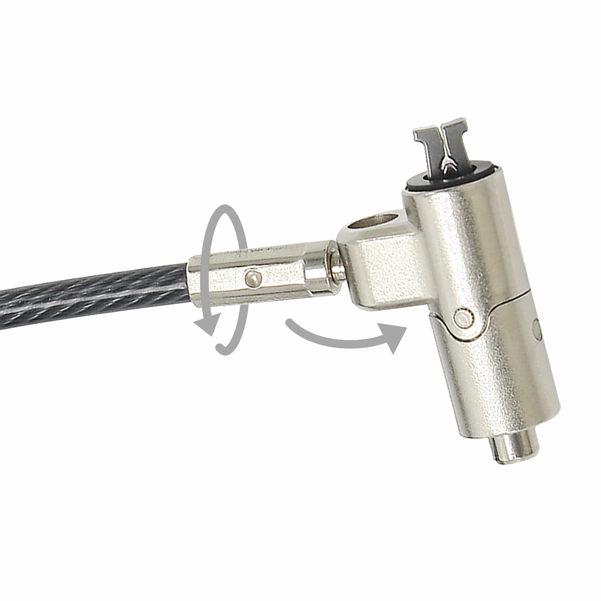 Dicota sigurnosna sajla s ključem za Nano Lock utor (2.5x6mm)-5