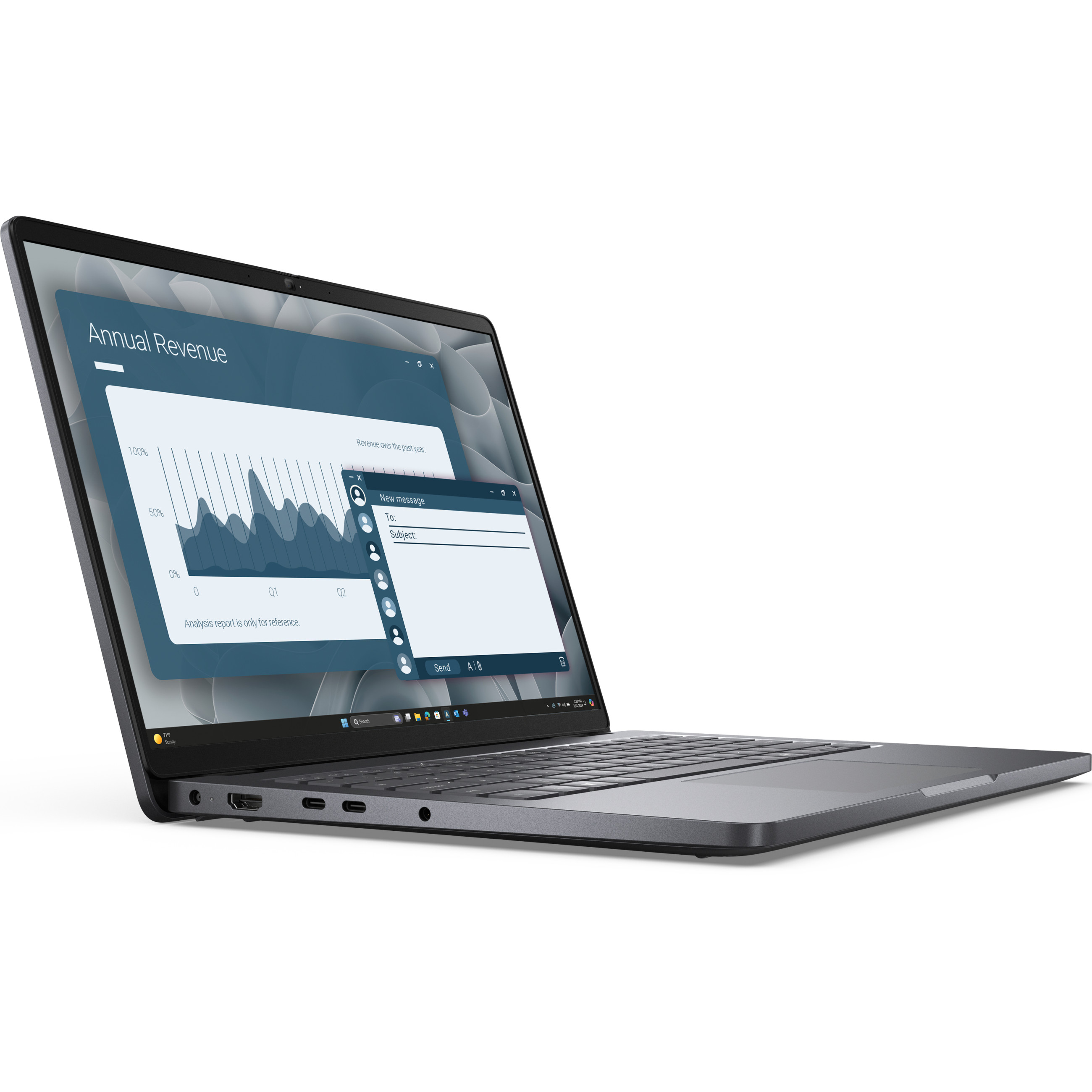 Laptop DELL Pro 14 PC14255 (14" FHD+, AMD Ryzen 5 PRO 215, 16GB RAM, 512GB SSD, Windows 11 Pro) – internacionalna non HR tipkovnica-1