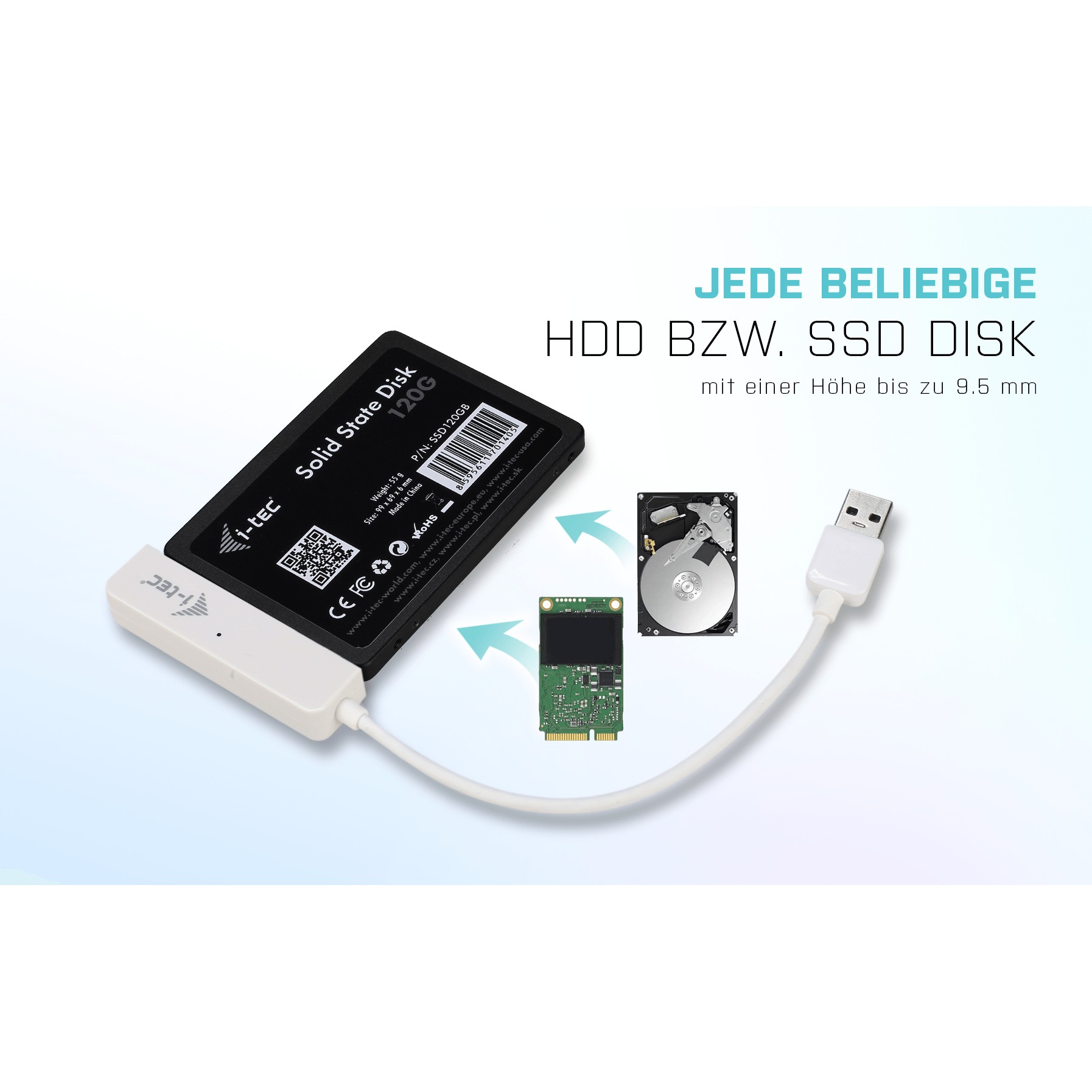 Kućište za vanjski HDD I-TEC USB EXTERNAL CASE 2.5IN-10