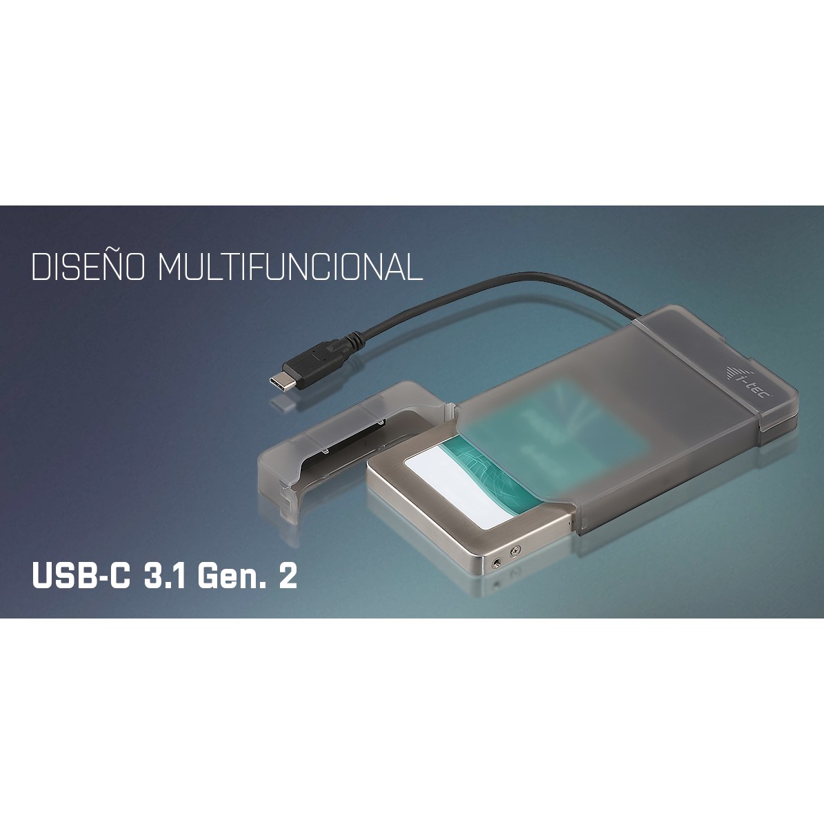 Kućište za vanjski SSD I-TEC USB-C EXTERNAL CASE 2.5IN-8