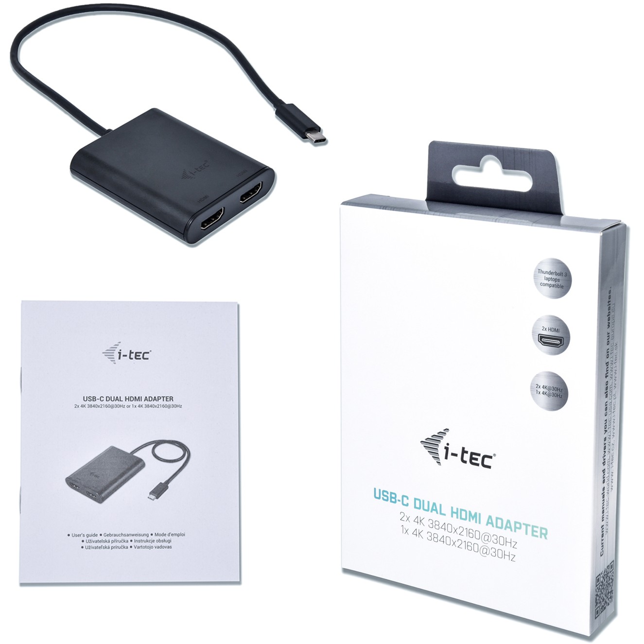 Adapter I-TEC USB-C 4K DUAL HDMI-3