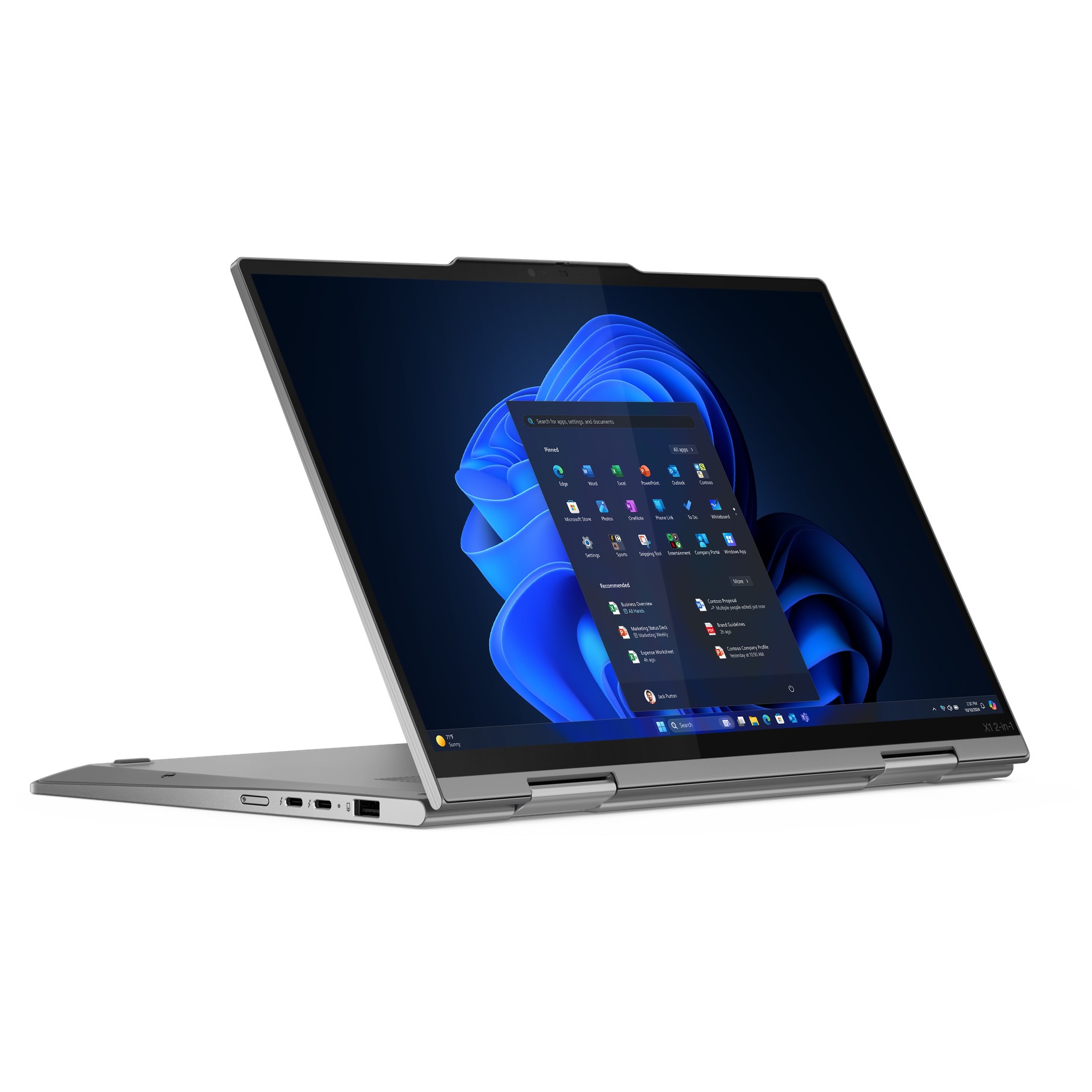 Laptop LENOVO X1 2in1 G10 14" Ultra7 255U (14" WUXGA, procesor Ultra7, 32GB RAM, 1TB SSD, 4G, Windows 11 Pro) – internacionalna non HR tipkovnica-1