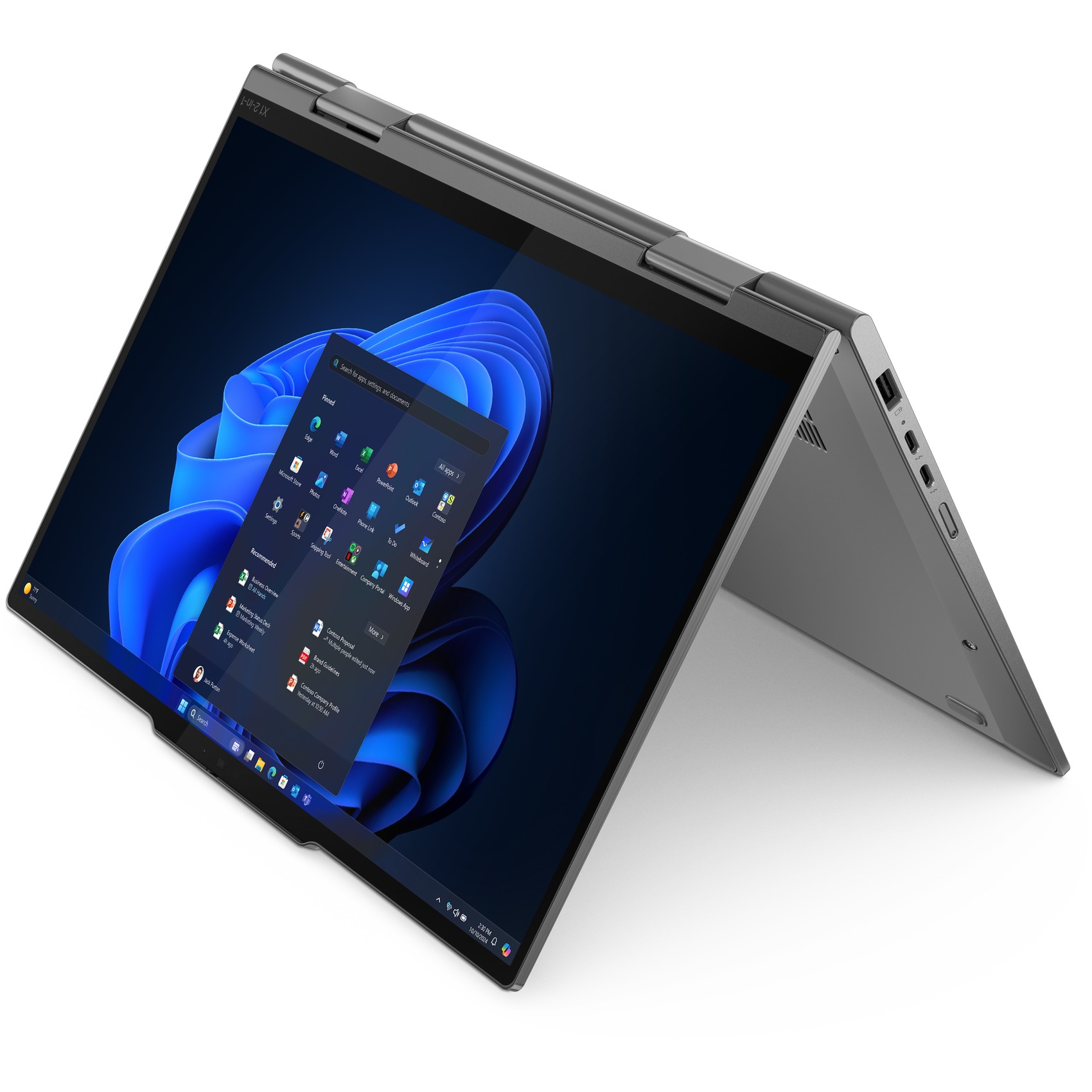Laptop LENOVO X1 2in1 G10 14" Ultra7 258V (2.8K, 5G, 32GB RAM, 1TB SSD, Windows 11 Pro) – internacionalna non HR tipkovnica-2