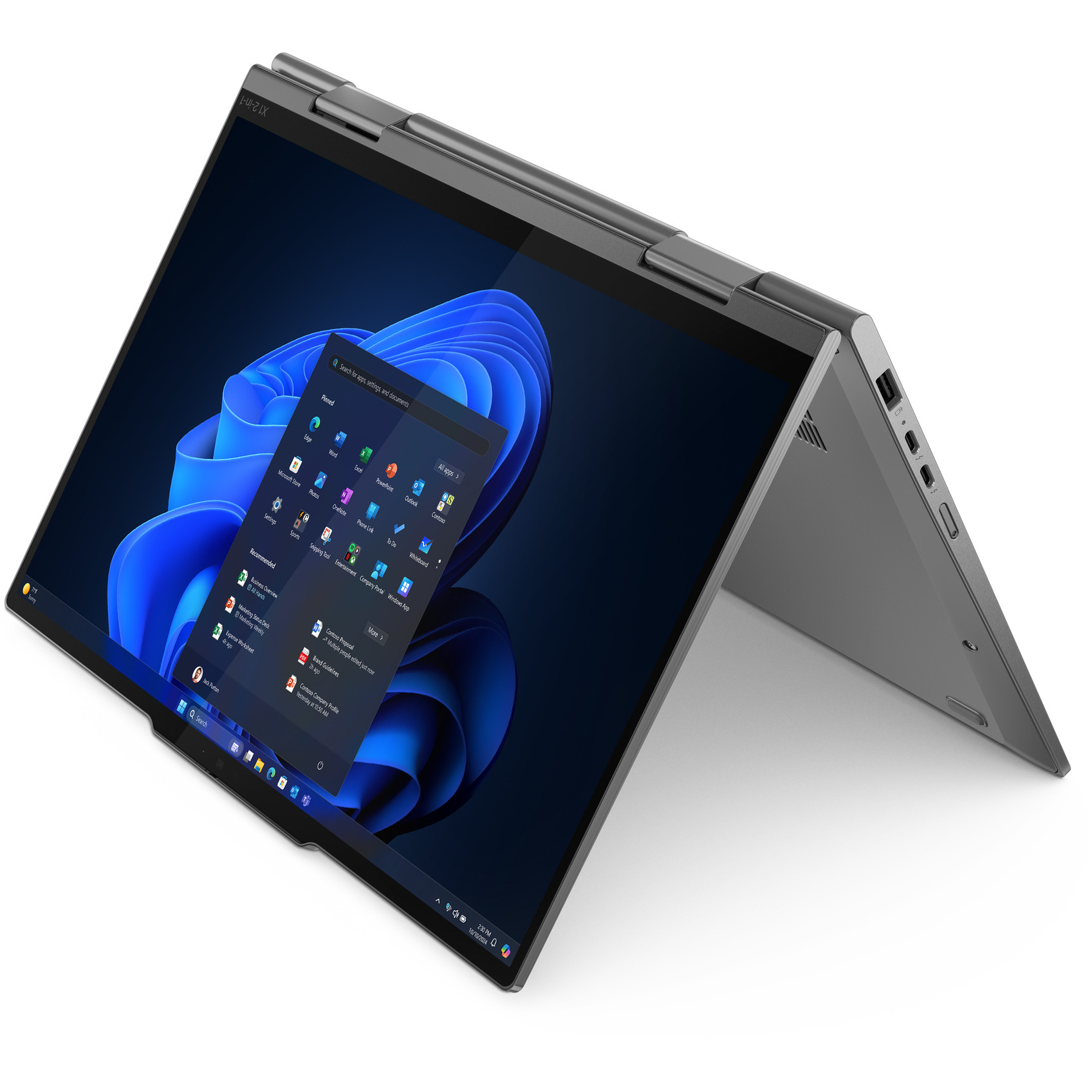 Laptop LENOVO X1 2in1 G10 14" Ultra7 258V (14" FHD, Intel Core i7, 32GB RAM, 1TB SSD, Windows 11 Pro) – internacionalna non HR tipkovnica-2