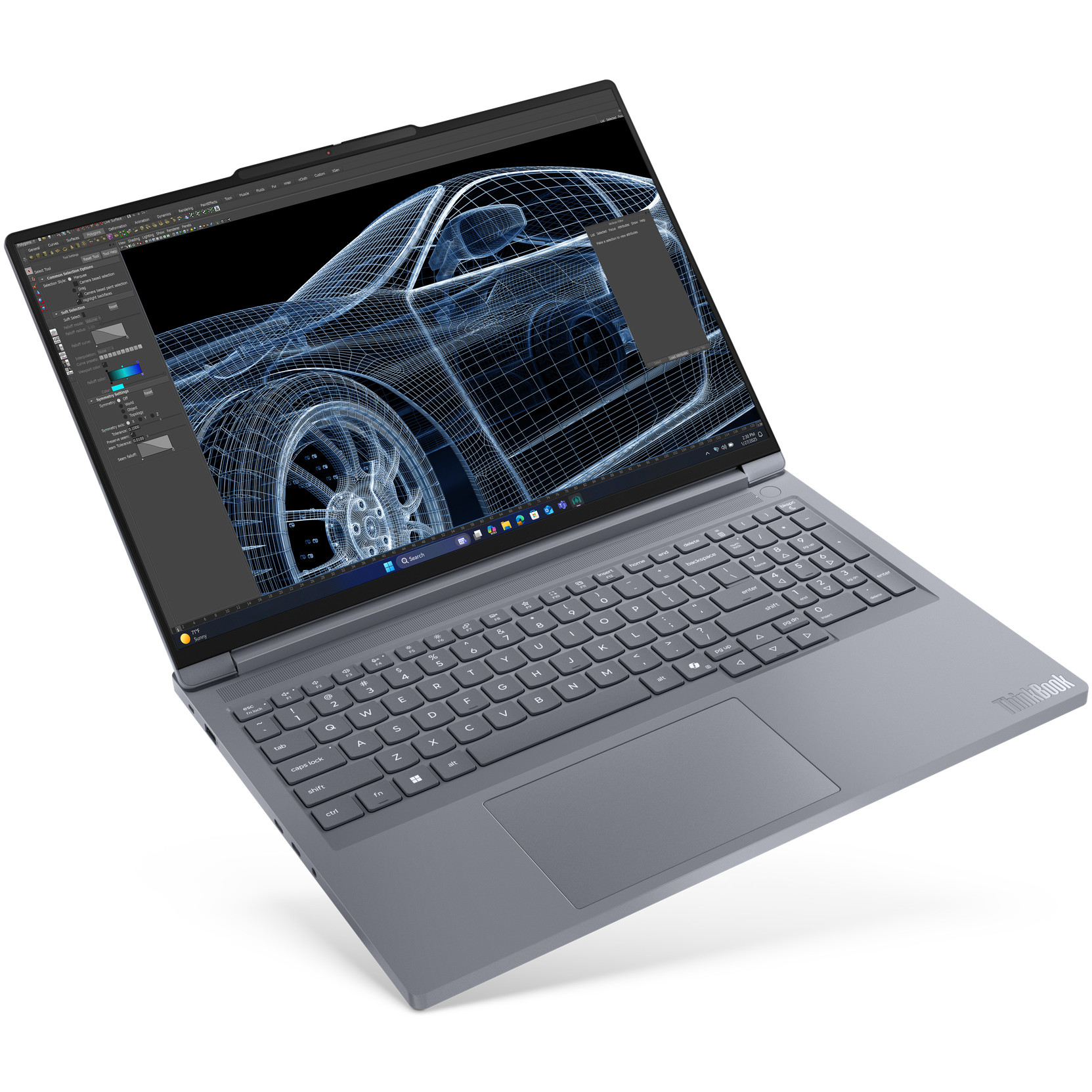 Laptop LENOVO ThinkBook 16p AMD G6 (16.0" WQXGA, R9 8940HX, 64GB RAM, 1TB SSD, Win 11 Pro, Luna Grey) – internacionalna non HR tipkovnica-11