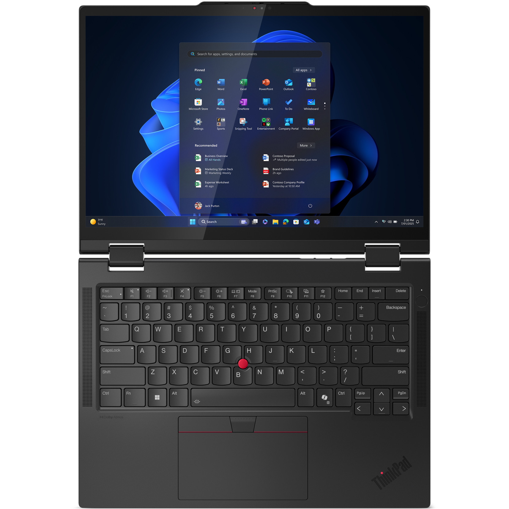 Laptop LENOVO ThinkPad T14s 2in1 G1 14" (Ultra7 255U, 32GB RAM, 1TB SSD, WUXGA, Windows 11 Pro) – internacionalna non HR tipkovnica-7