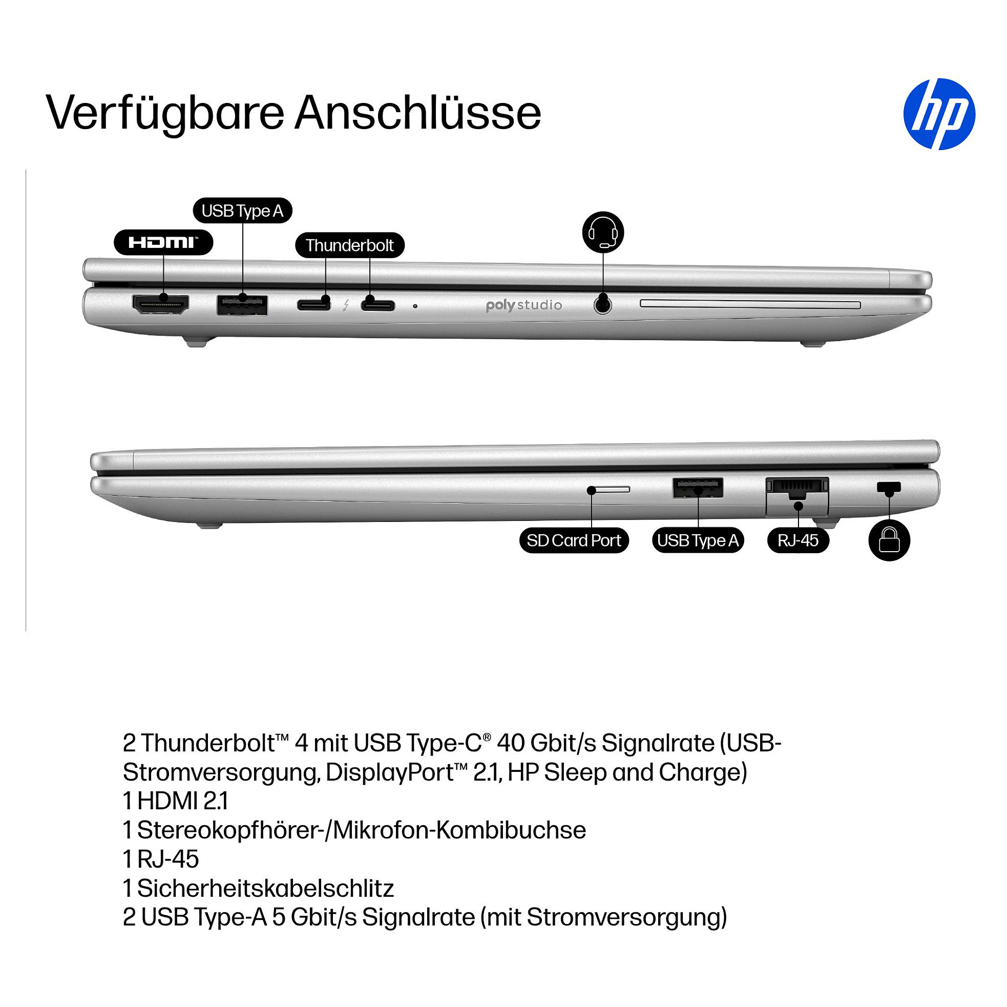 Laptop HP EliteBook 6 G1i (13.3" WUXGA, Intel Core Ultra 5 225U, 16GB RAM, 512GB SSD, Windows 11 Pro, njemačka tipkovnica) – internacionalna non HR tipkovnica-16