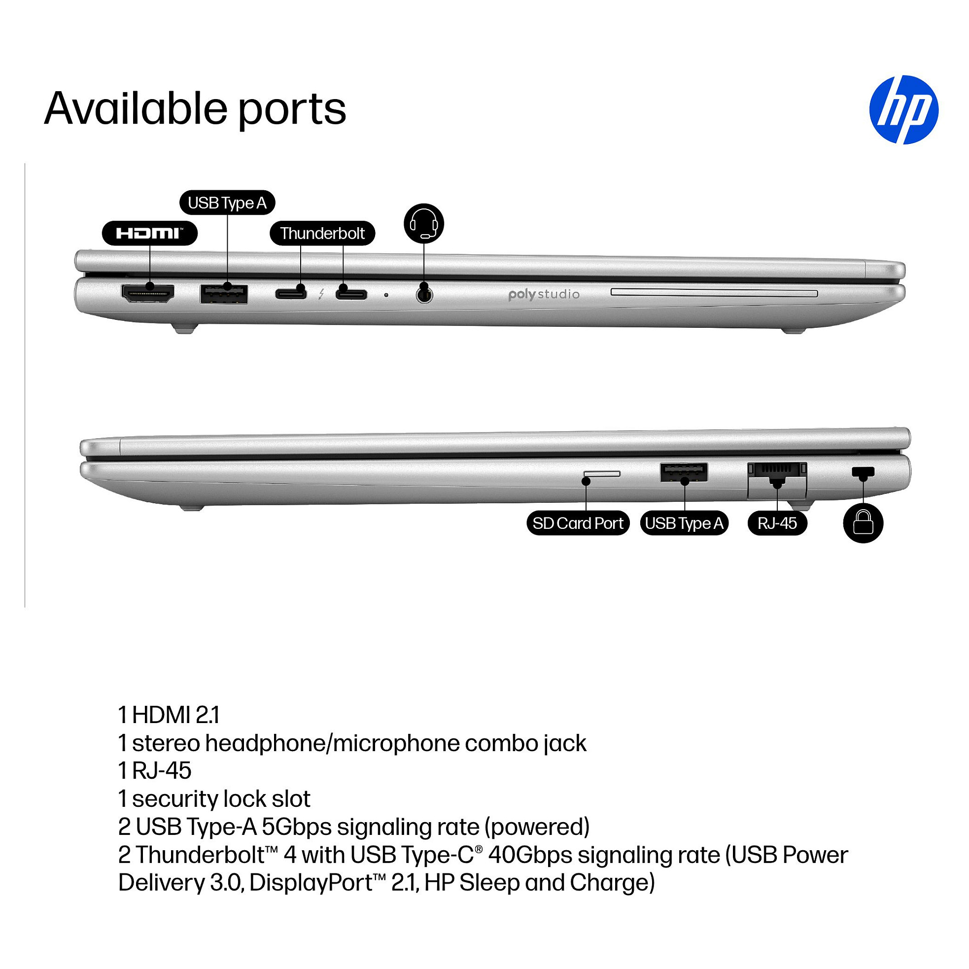 Laptop HP EliteBook 6 G1i (14" WUXGA, Intel Core Ultra 7 255U, 32GB RAM, 1TB SSD, Windows 11 Pro, SmartBuy) – internacionalna non HR tipkovnica-8