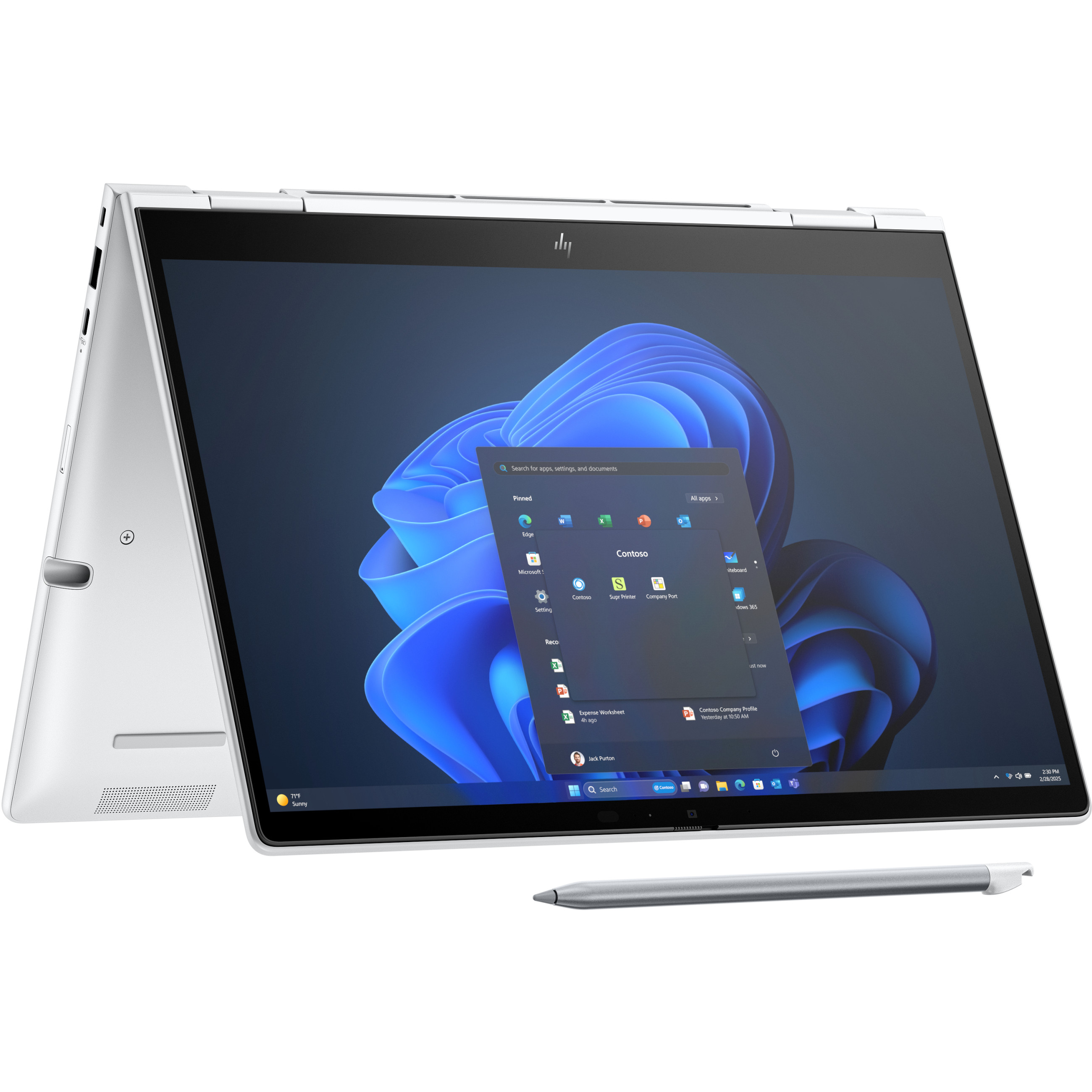Laptop HP EliteBook 8 FLIP G1i (13.3" WUXGA, Intel Core Ultra 5 225U, 16GB RAM, 512GB SSD, Windows 11 Pro, njemačka tipkovnica) – internacionalna non HR tipkovnica-1