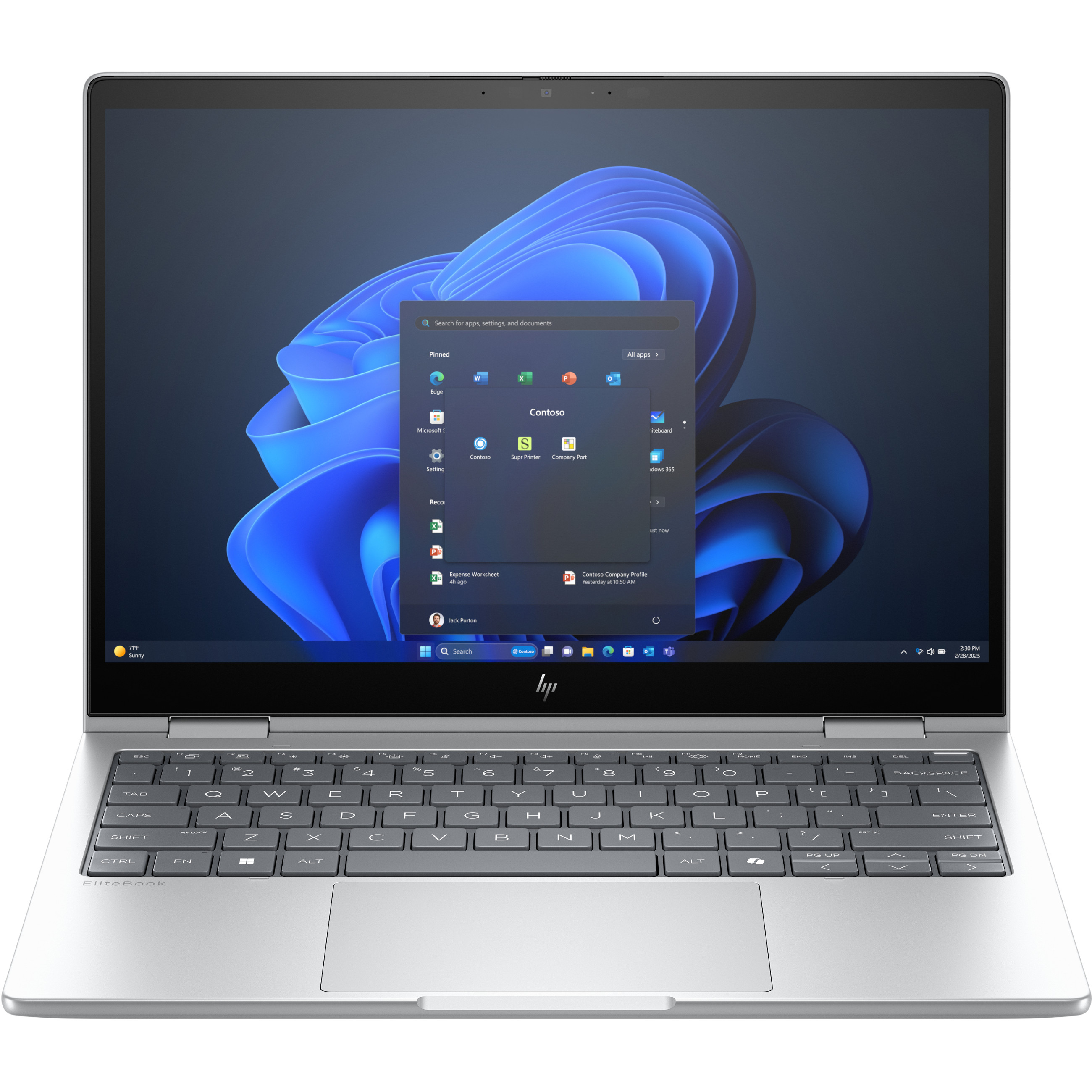Laptop HP EliteBook 8 FLIP G1i (13.3" WUXGA, Intel Core Ultra 7 255U, 32GB RAM, 1TB SSD, Windows 11 Pro, njemačka tipkovnica) – internacionalna non HR tipkovnica-0